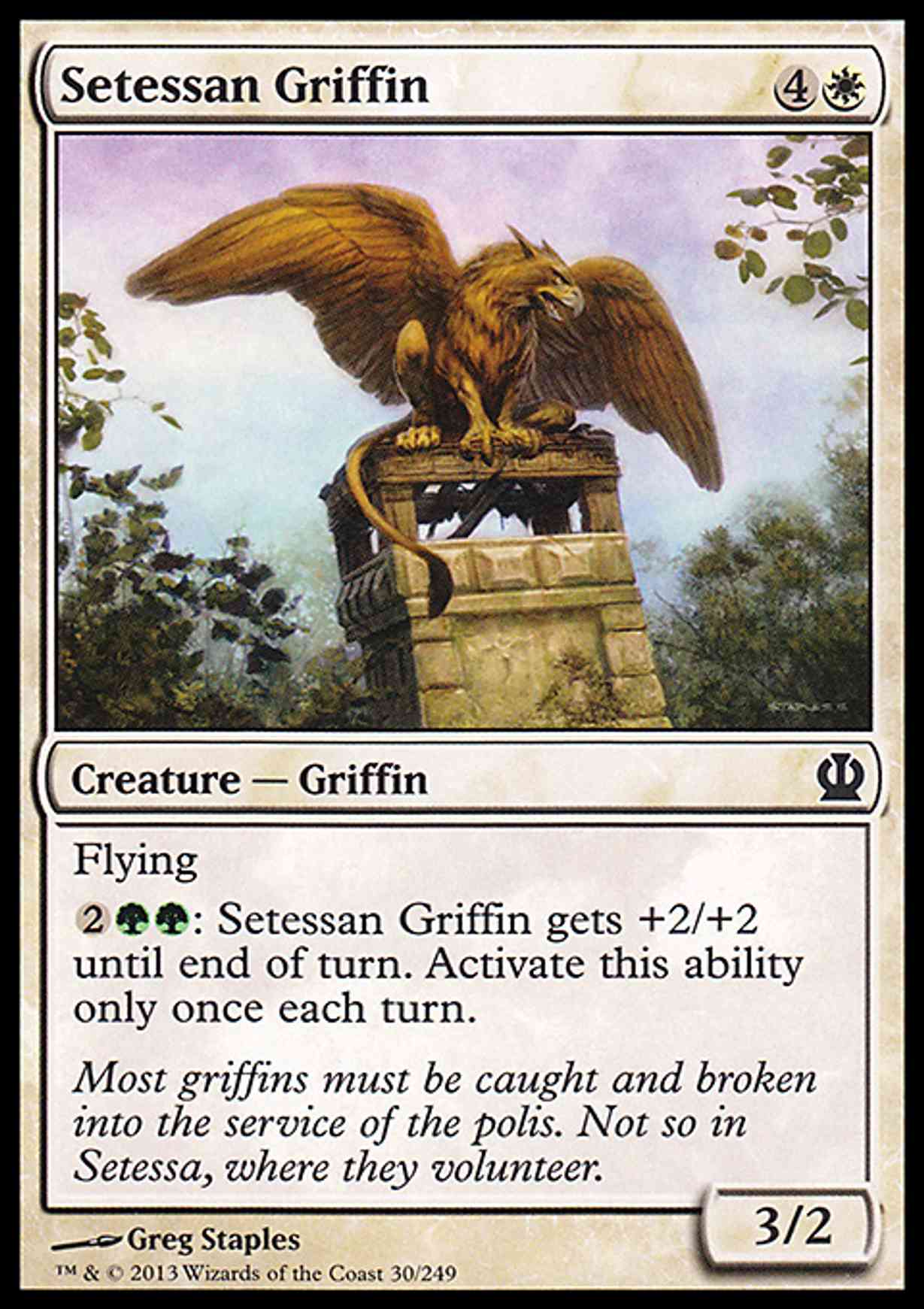 Setessan Griffin magic card front