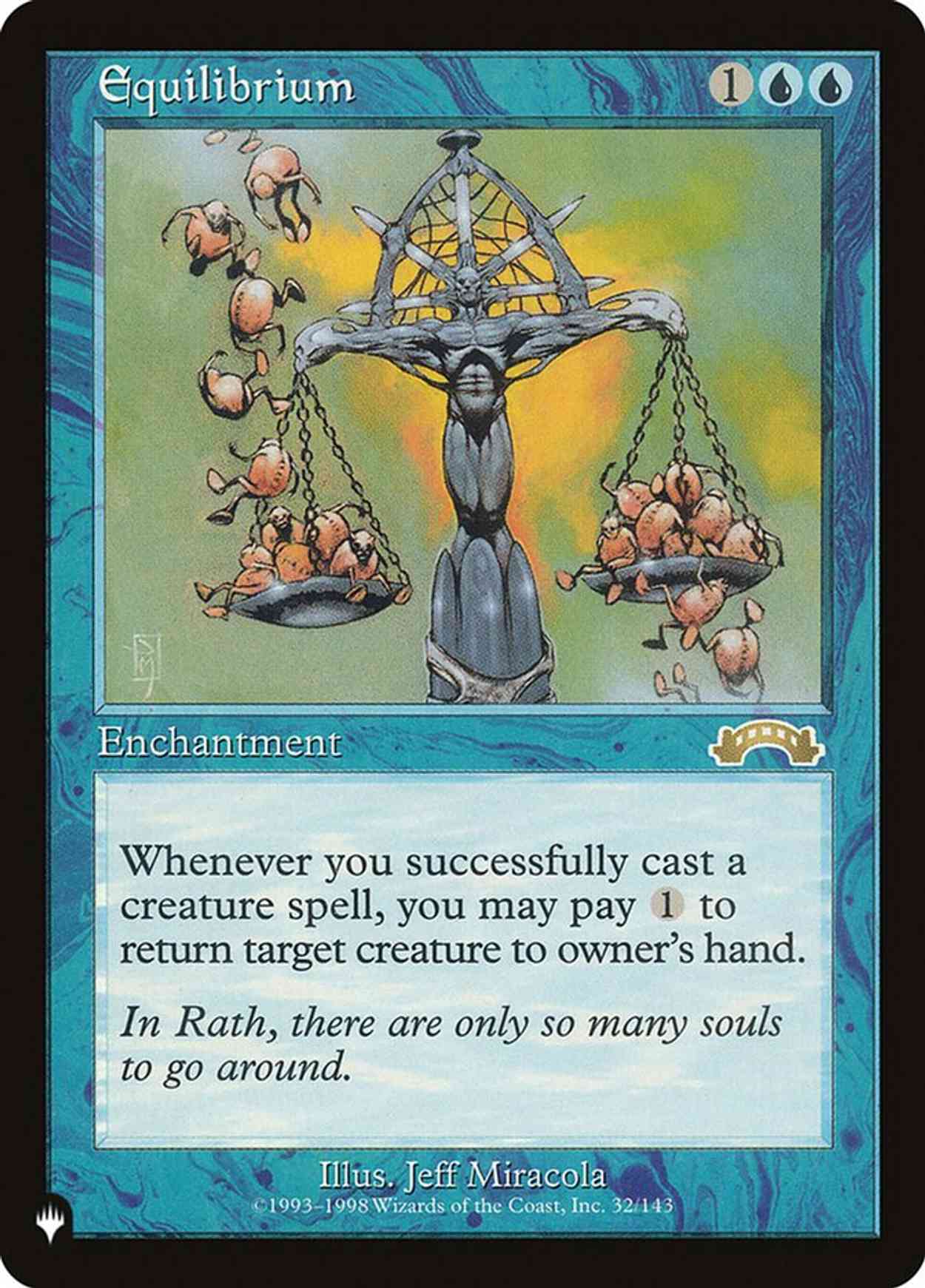 Equilibrium magic card front