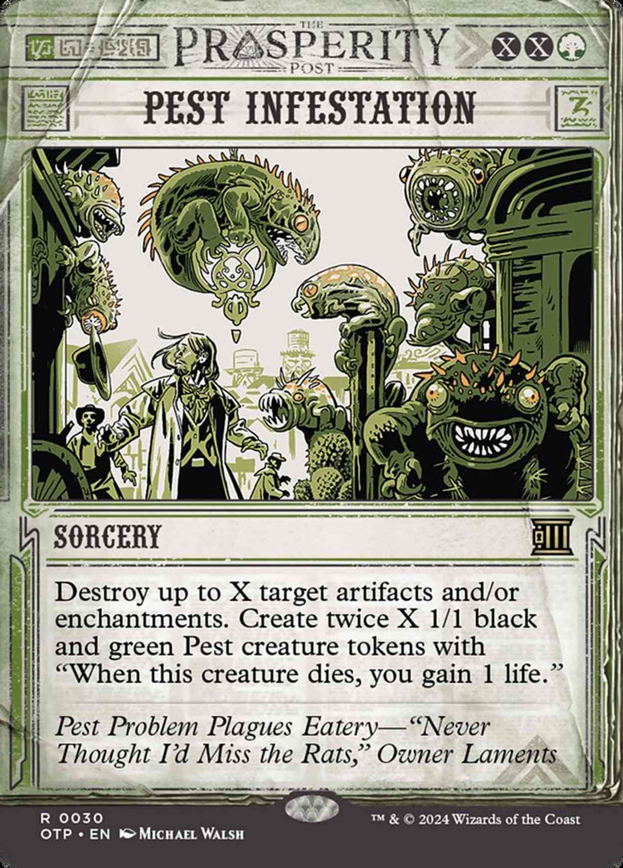 Pest Infestation magic card front