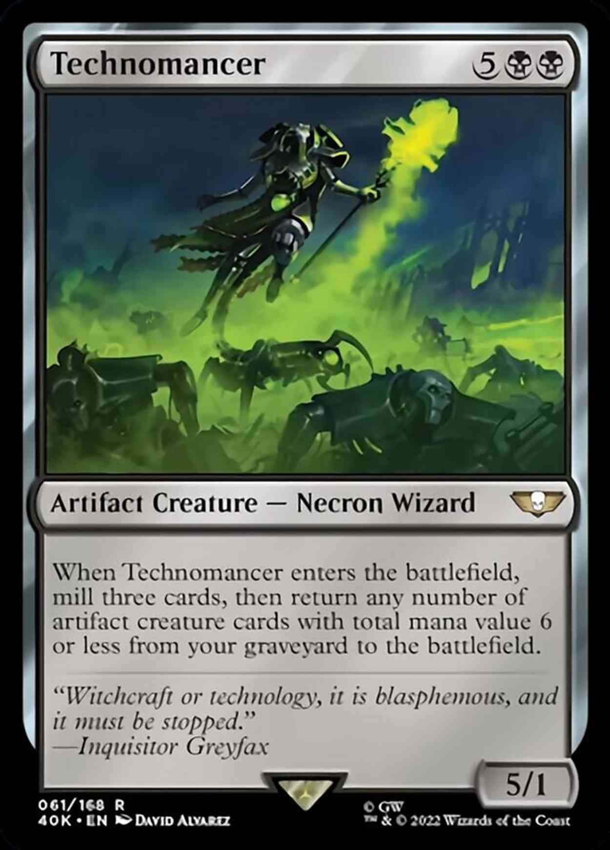 Technomancer magic card front