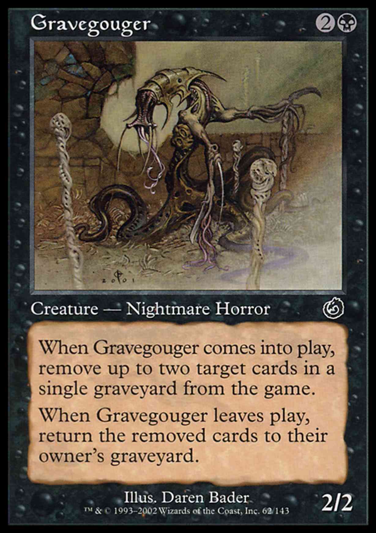 Gravegouger magic card front