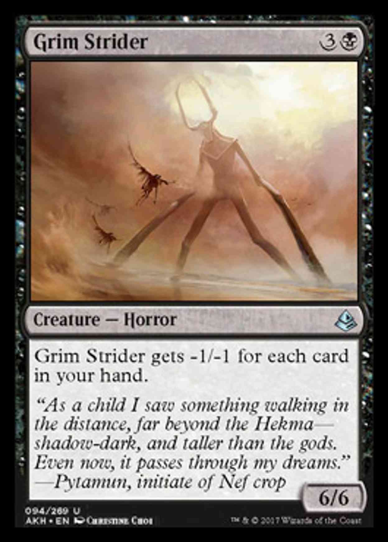 Grim Strider magic card front