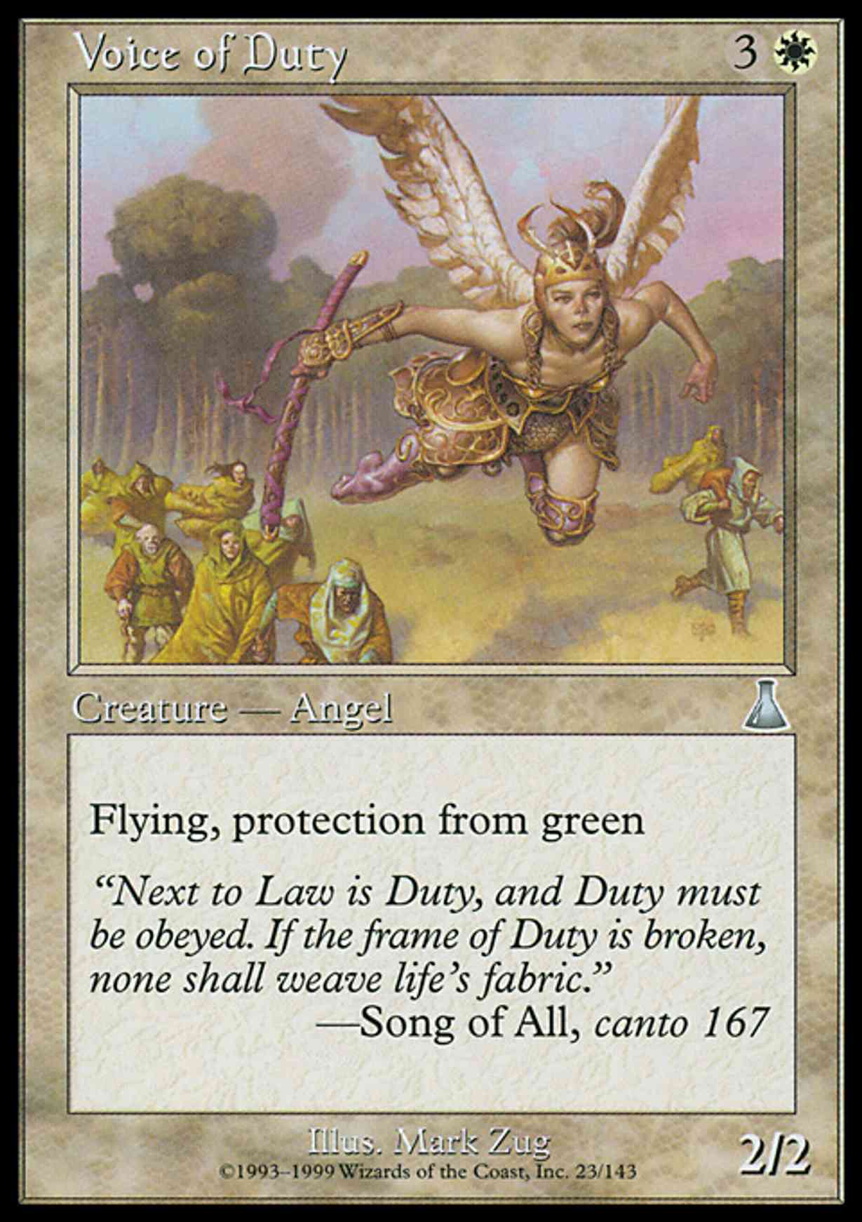 Voice of Duty magic card front