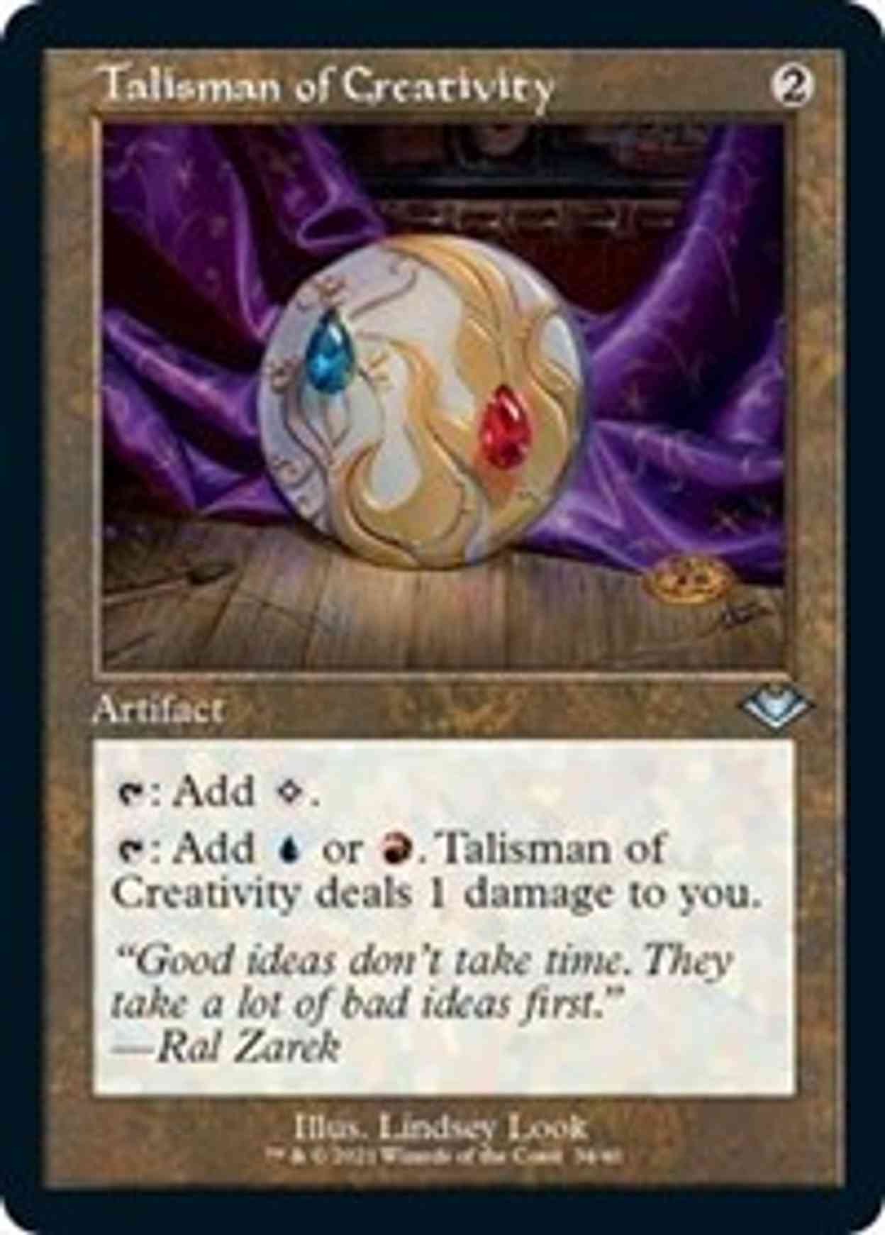 Talisman of Creativity (Retro Frame) (Foil Etched) magic card front