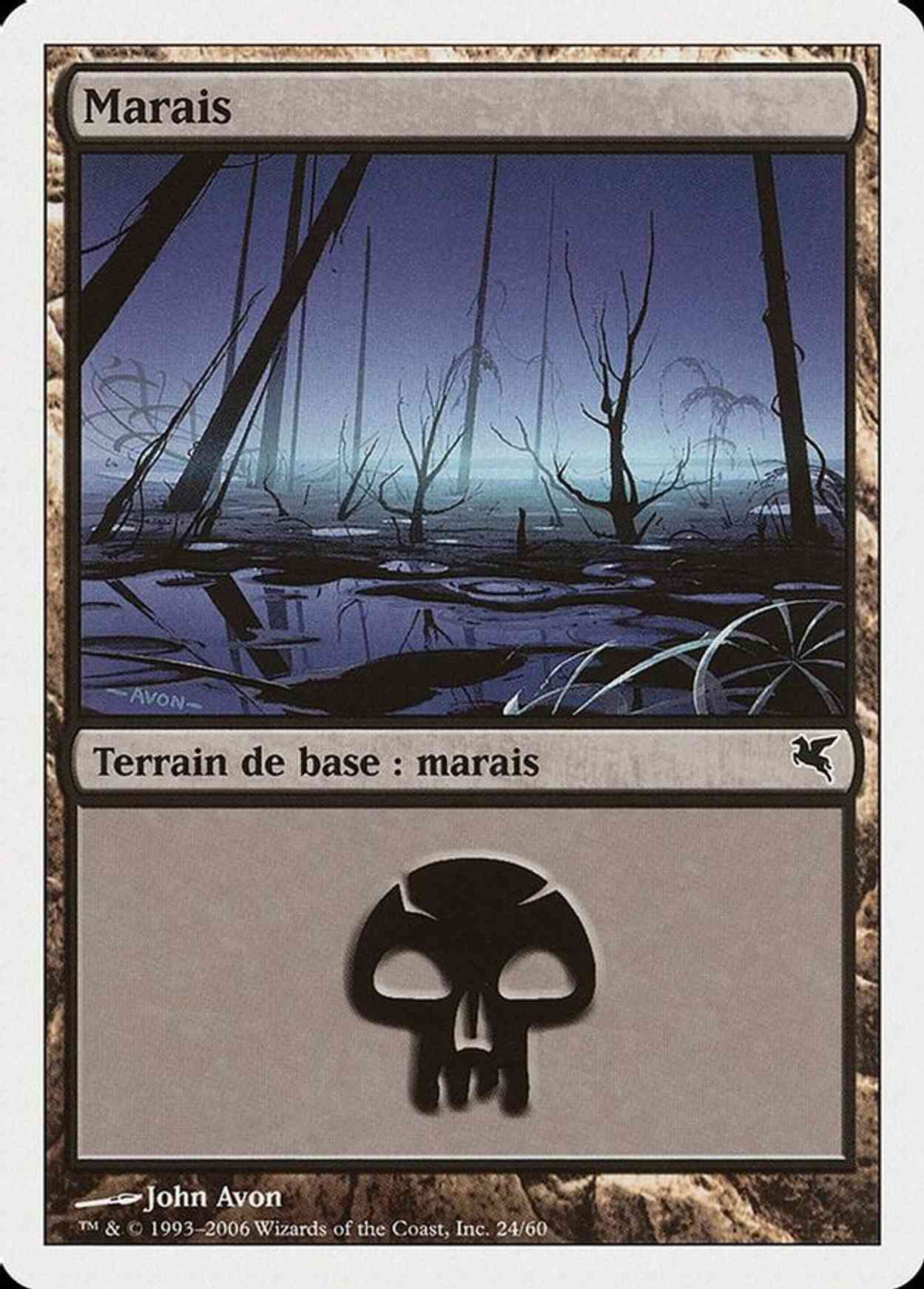 Swamp (French) - "Marais" (F24) magic card front