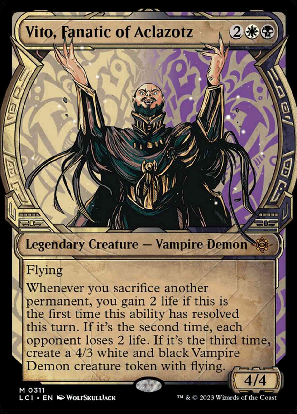 Vito, Fanatic of Aclazotz (Showcase) magic card front