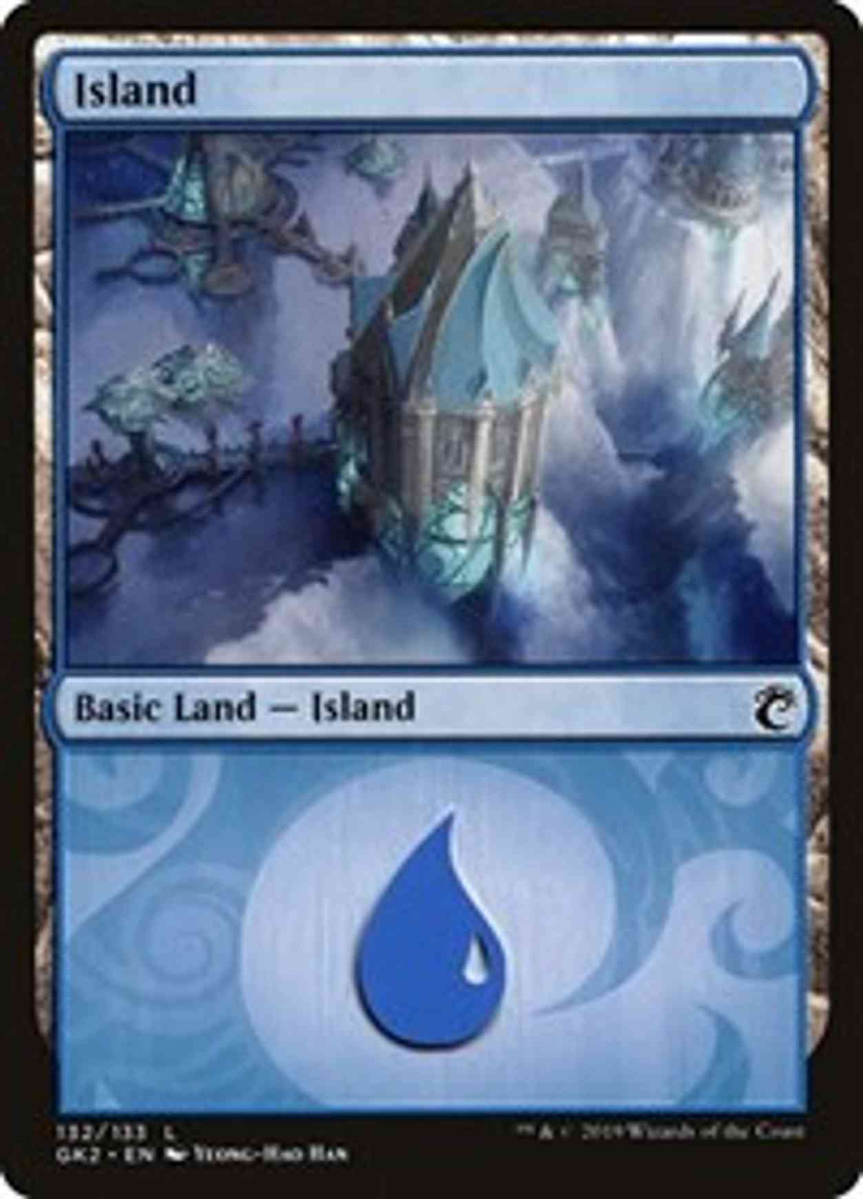 Island (132) magic card front