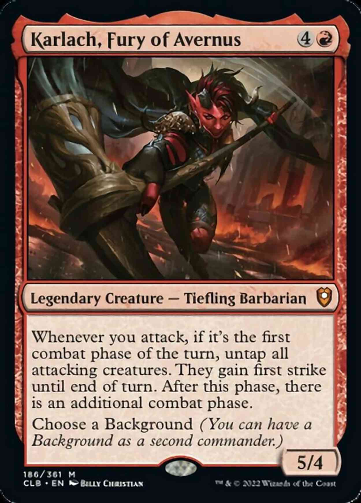 Karlach, Fury of Avernus magic card front