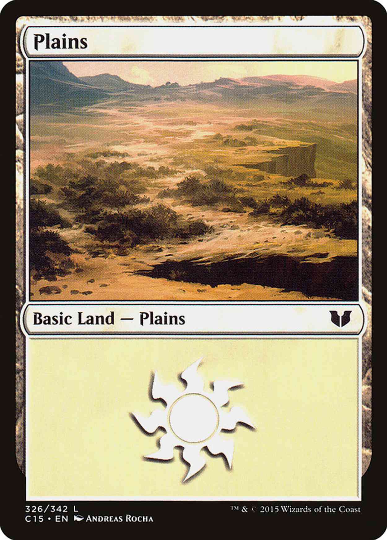 Plains (326) magic card front
