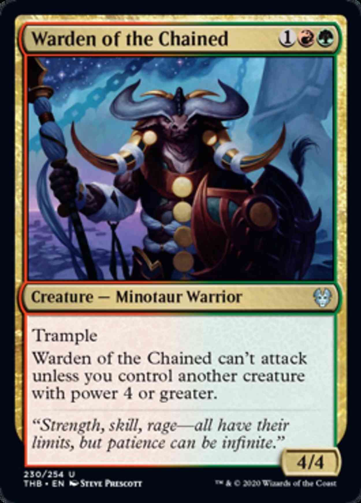 Warden of the Chained magic card front