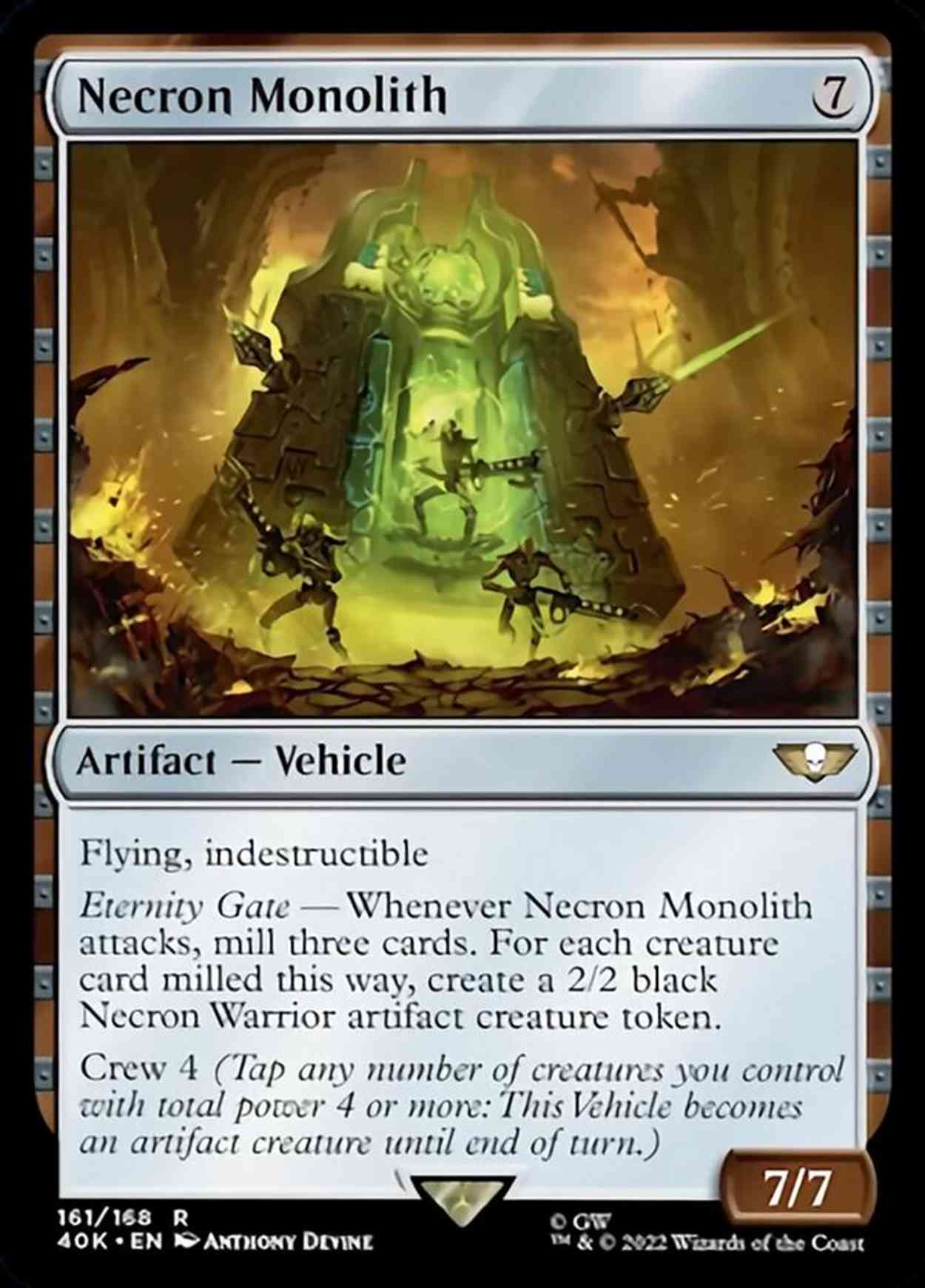 Necron Monolith magic card front