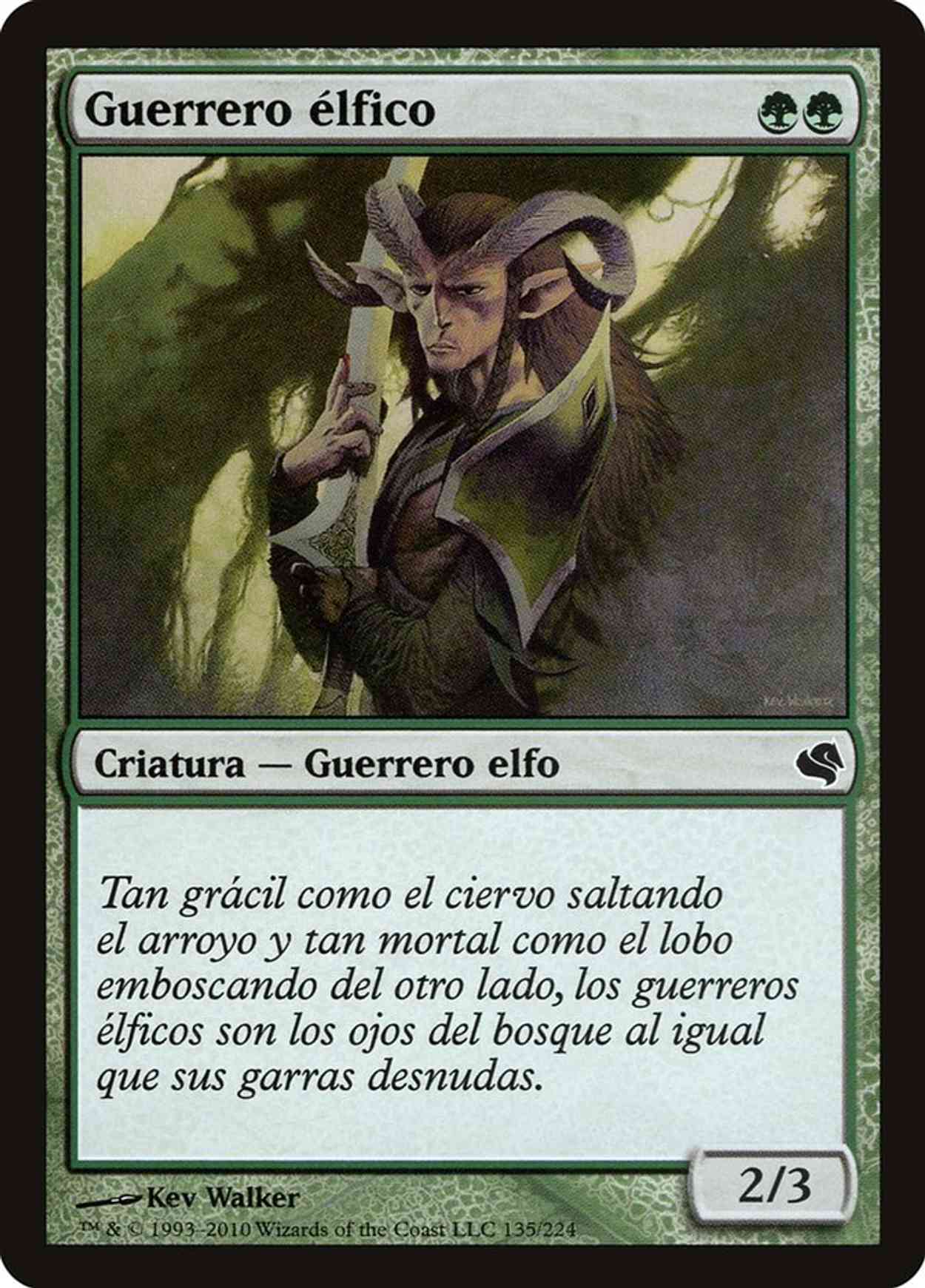 Elvish Warrior (Retro Frame) magic card front