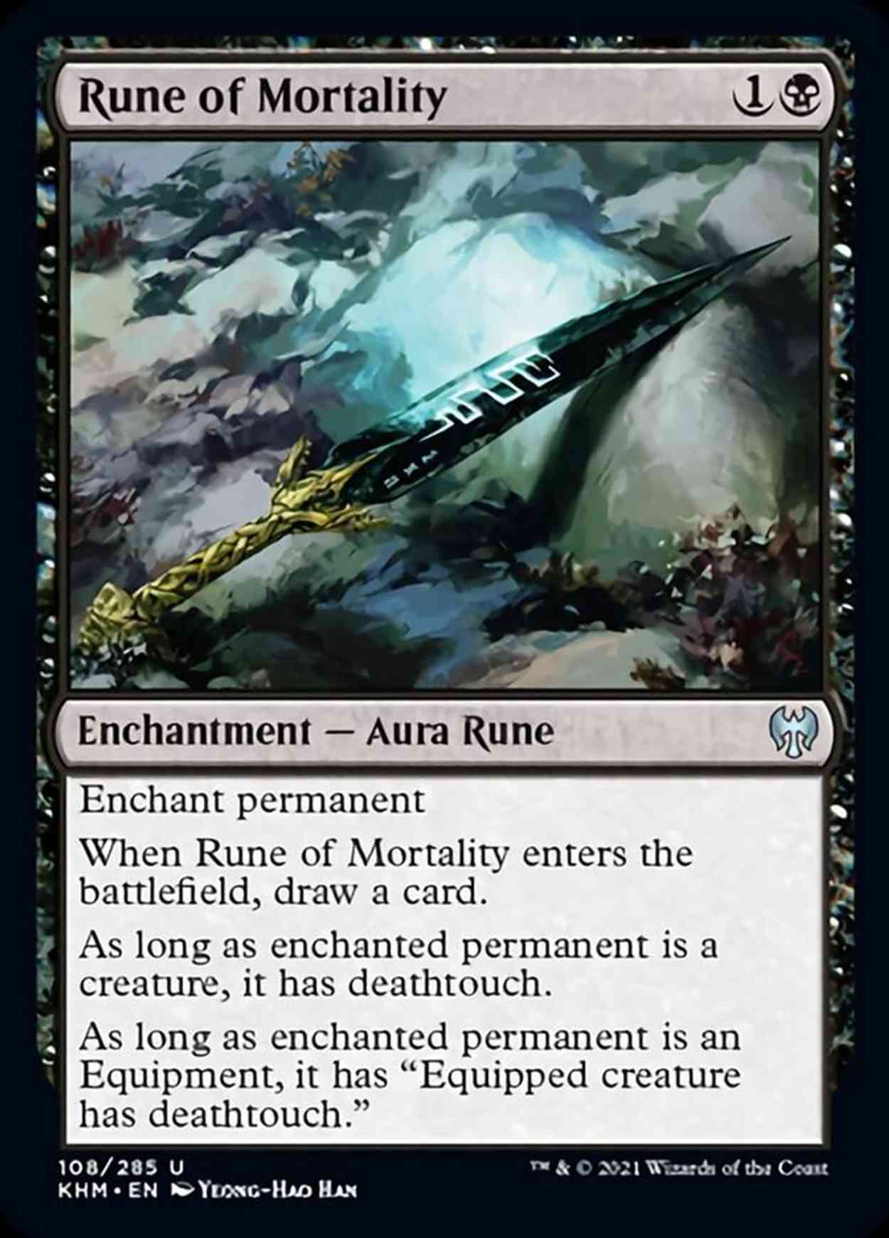 Rune of Mortality magic card front