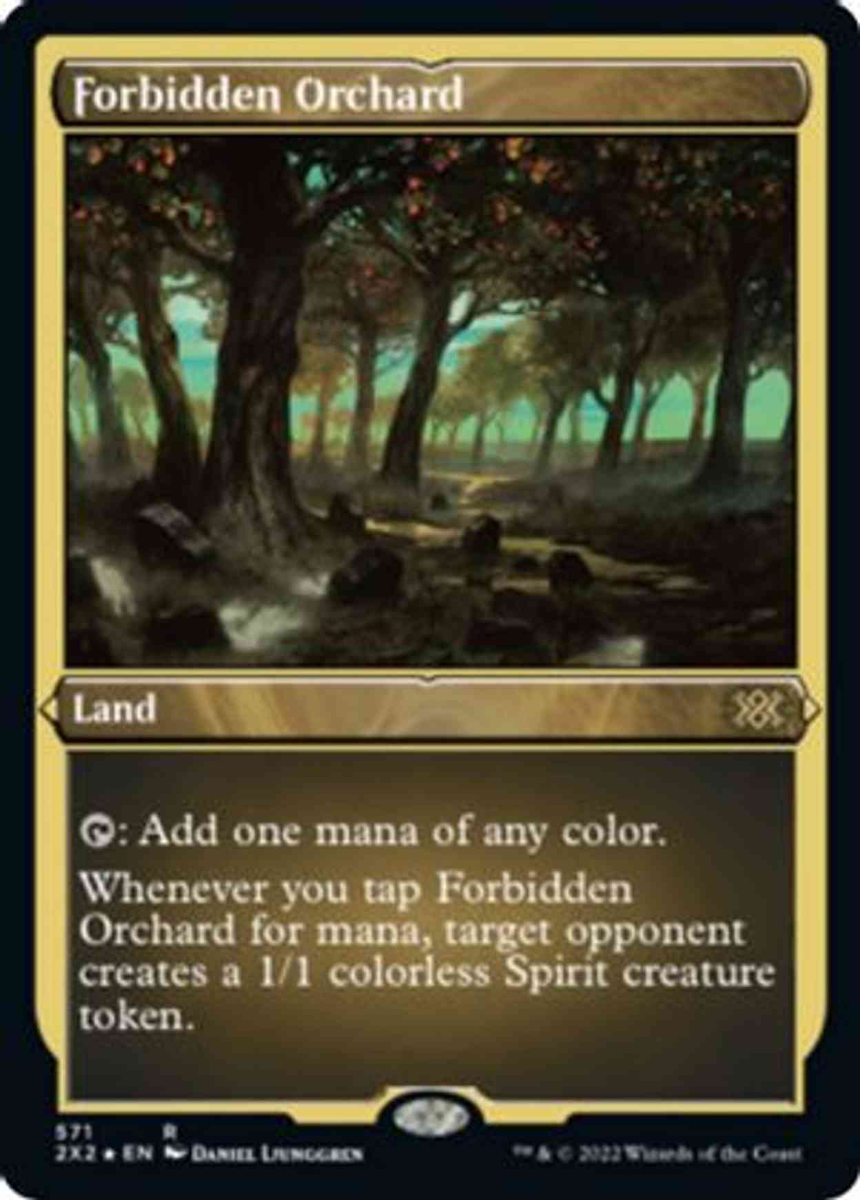 Forbidden Orchard (Foil Etched) magic card front