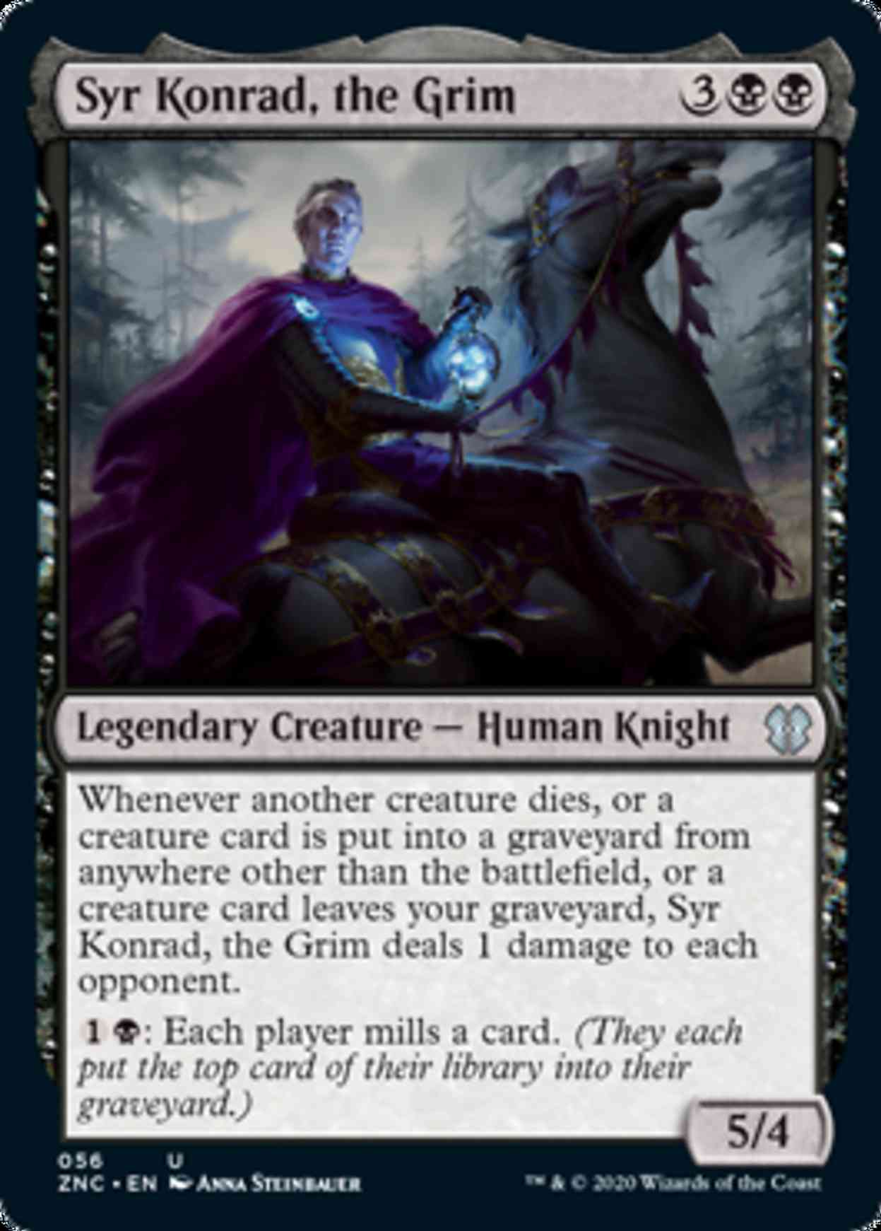 Syr Konrad, the Grim magic card front