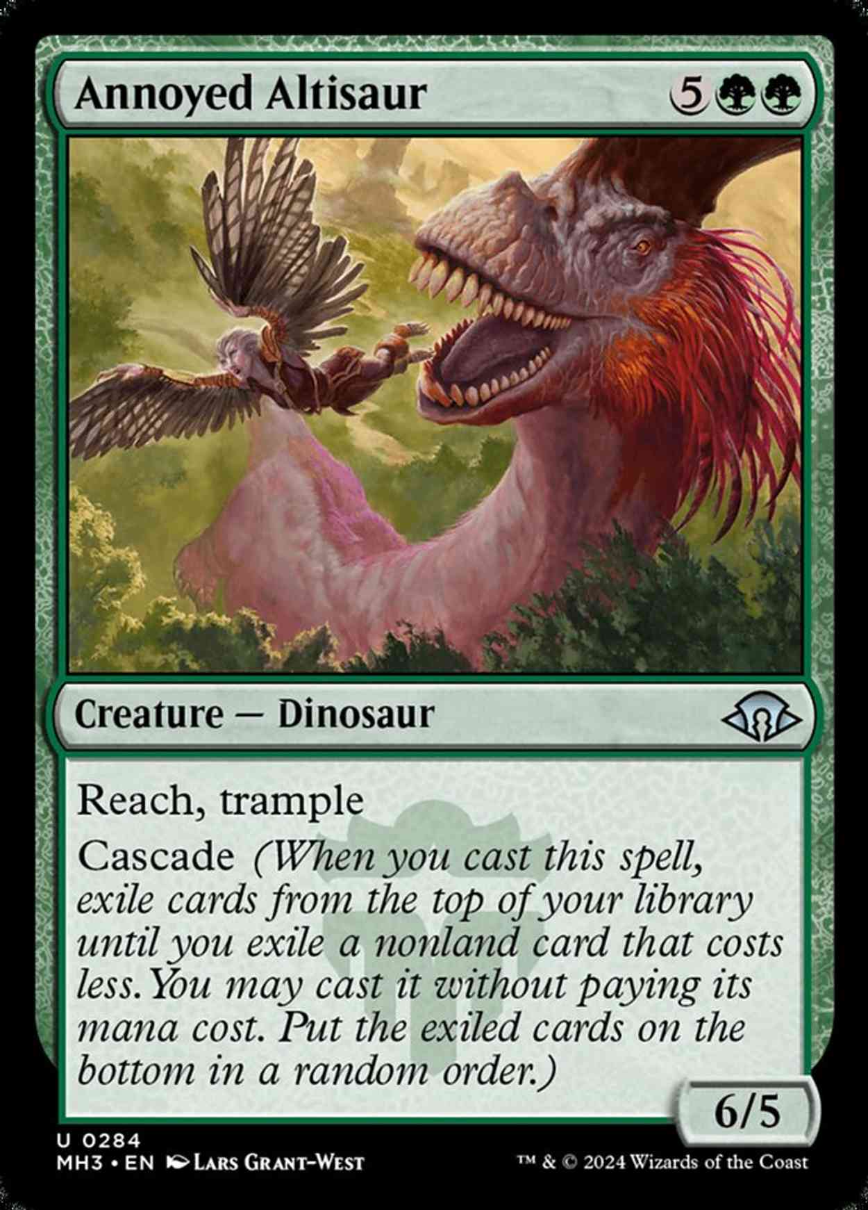 Annoyed Altisaur magic card front