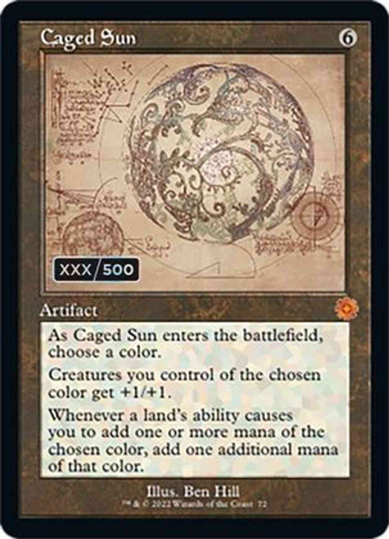 Caged Sun (Schematic) (Serial Numbered) magic card front