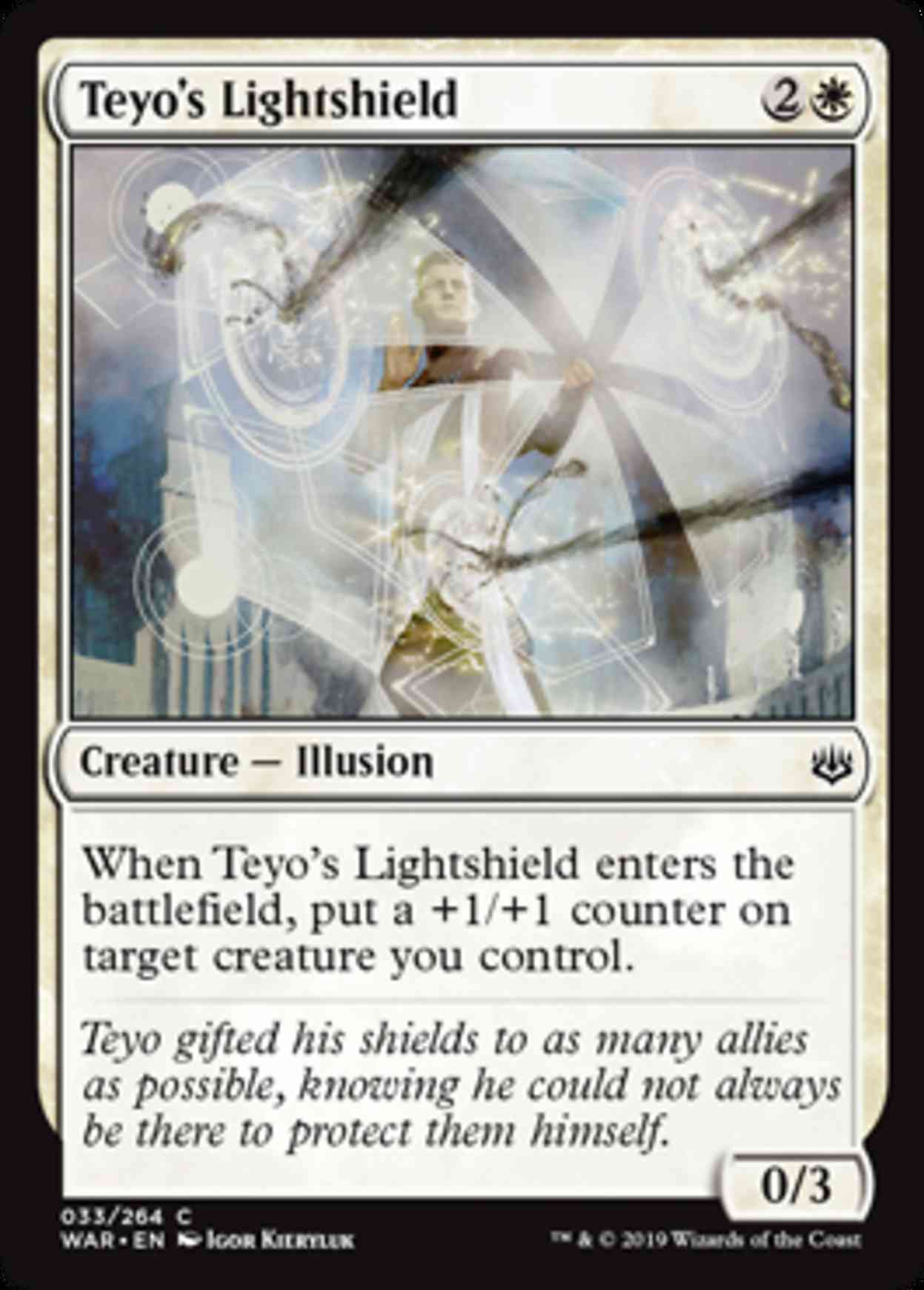 Teyo's Lightshield magic card front