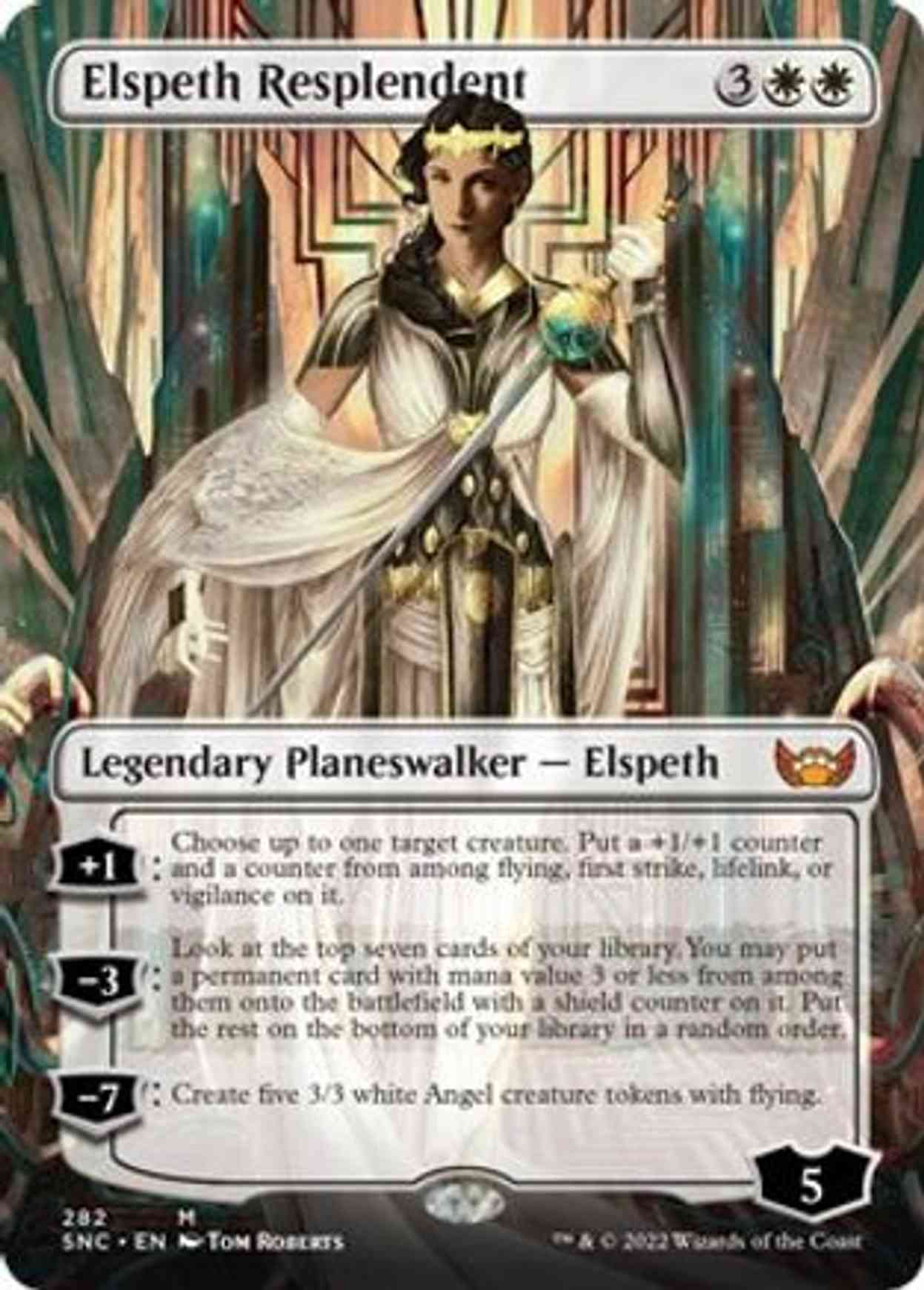 Elspeth Resplendent (Borderless) magic card front