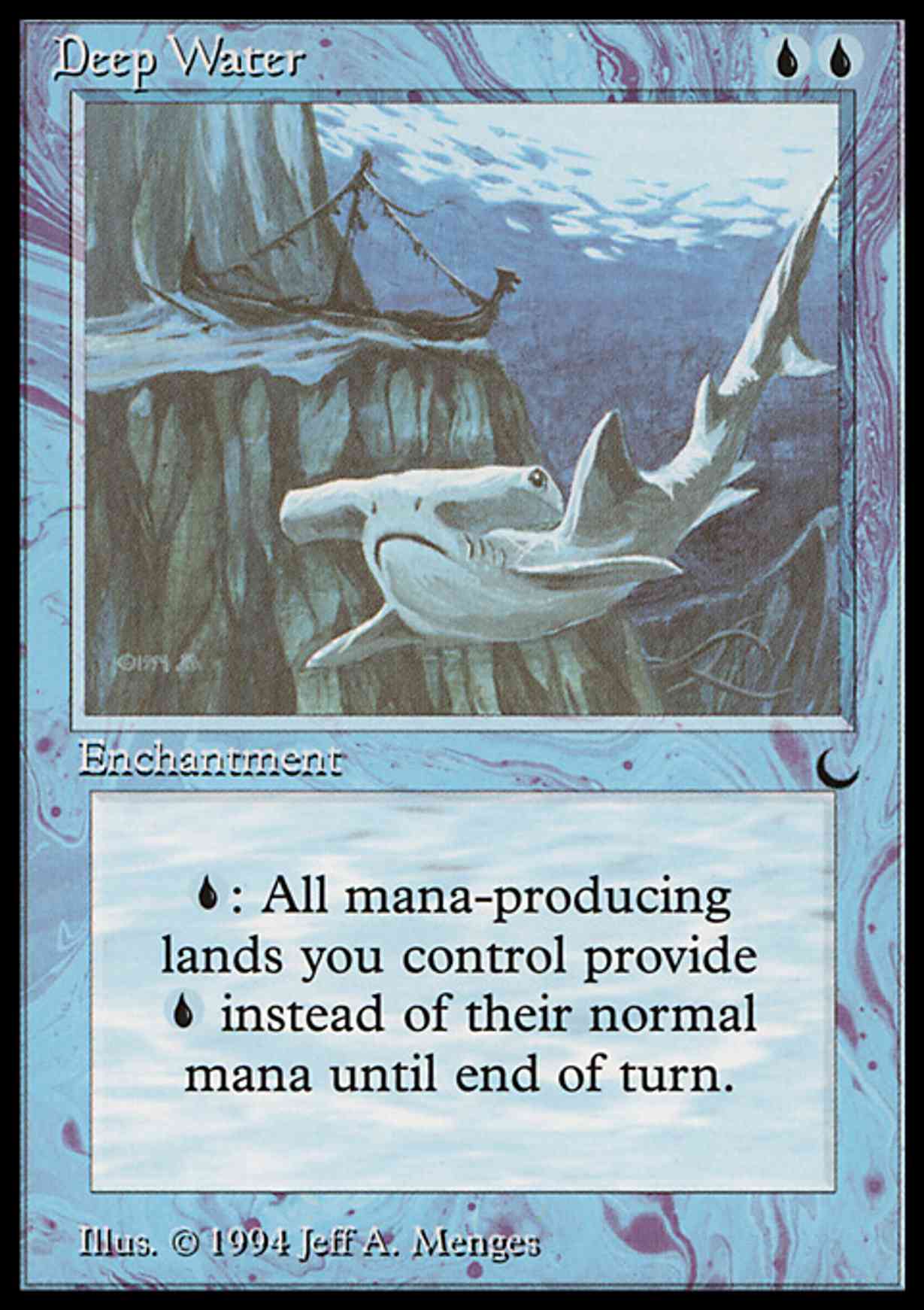 Deep Water magic card front