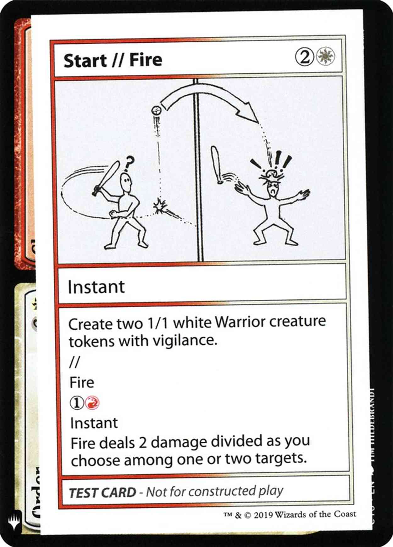Start // Fire magic card front