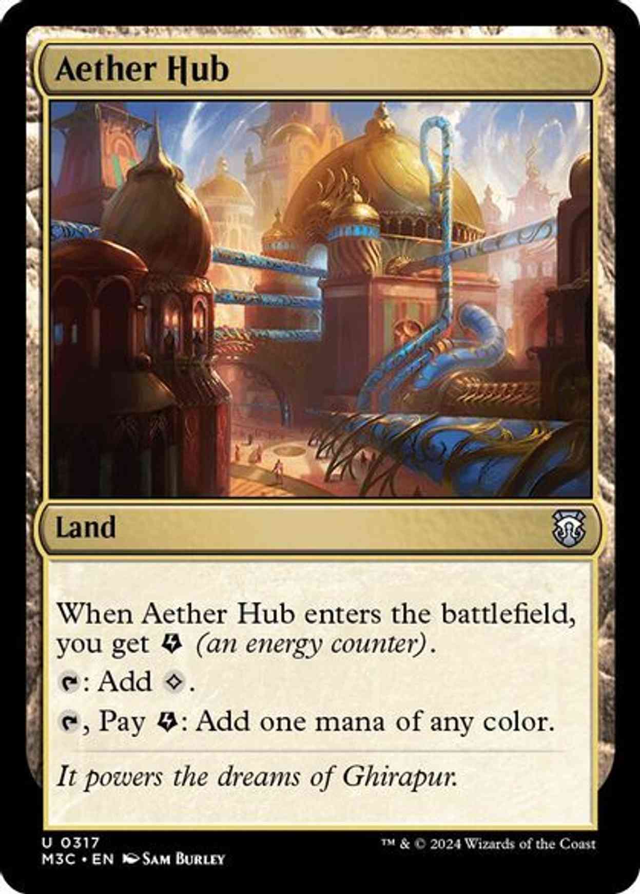 Aether Hub (Ripple Foil) magic card front