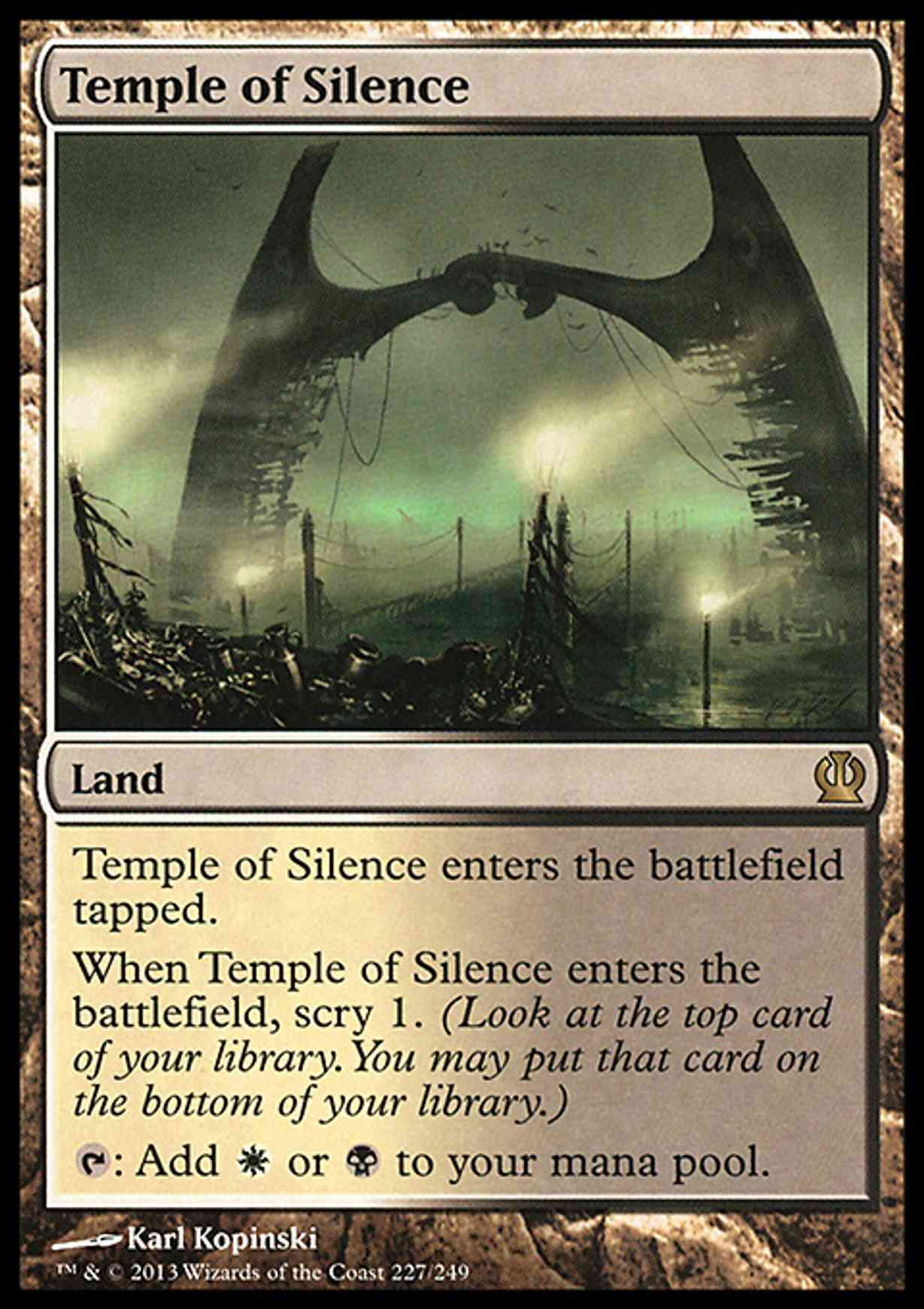 Temple of Silence magic card front