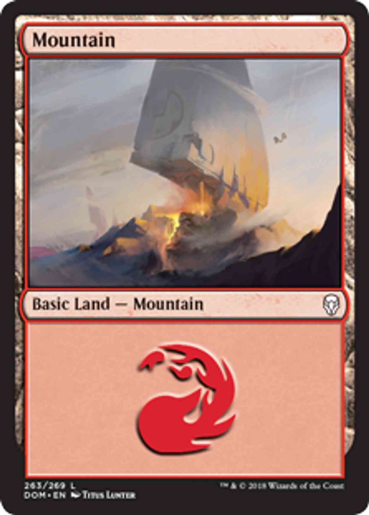 Mountain (263) magic card front