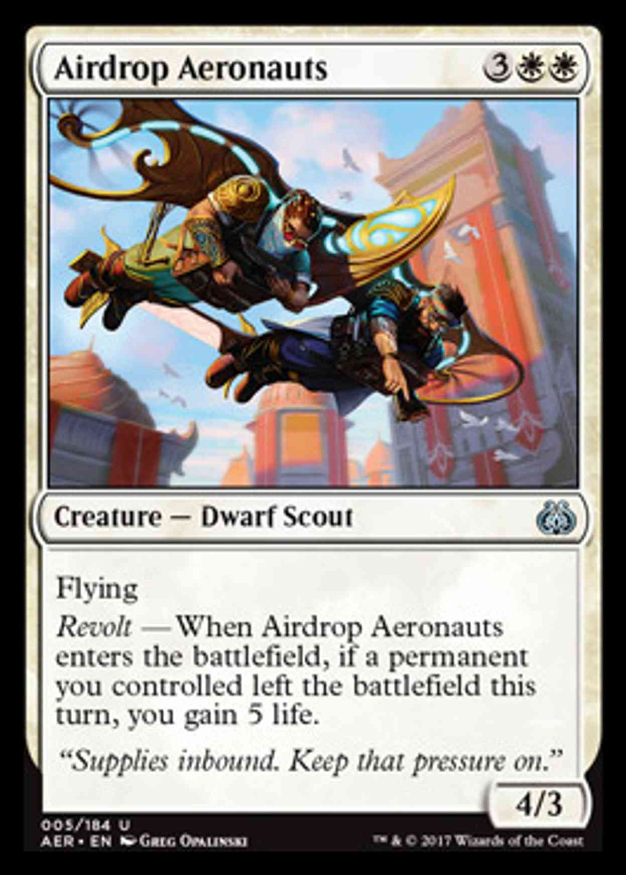 Airdrop Aeronauts magic card front