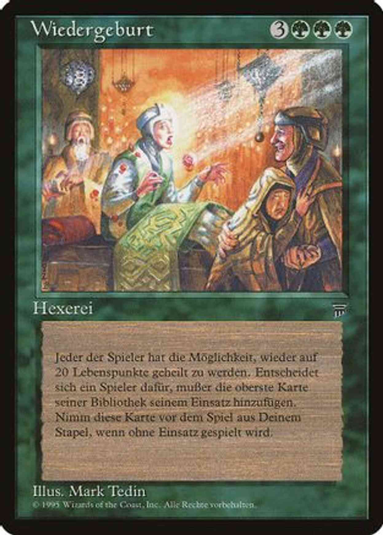 Rebirth (German) - "Wiedergeburt" magic card front