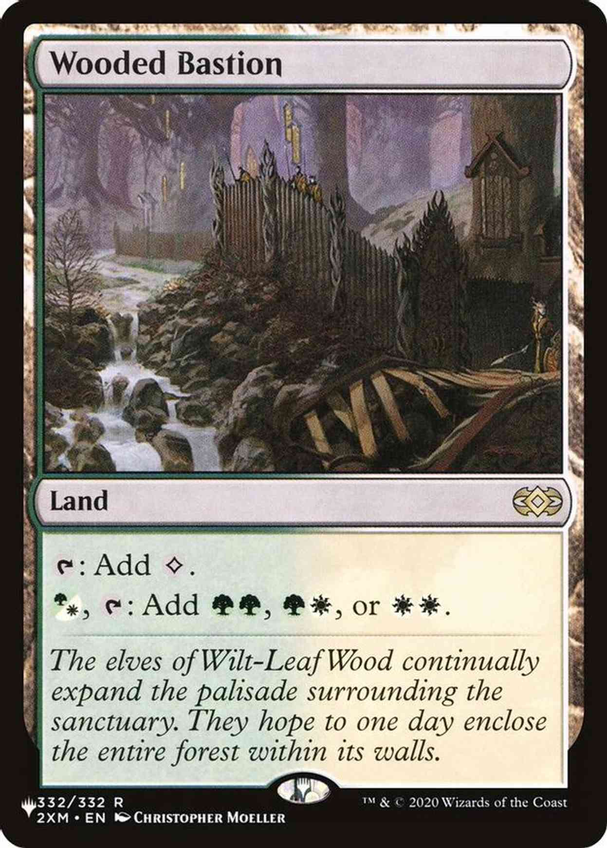 Wooded Bastion magic card front