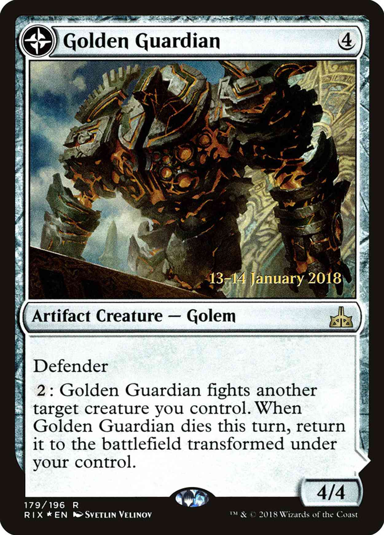 Golden Guardian magic card front