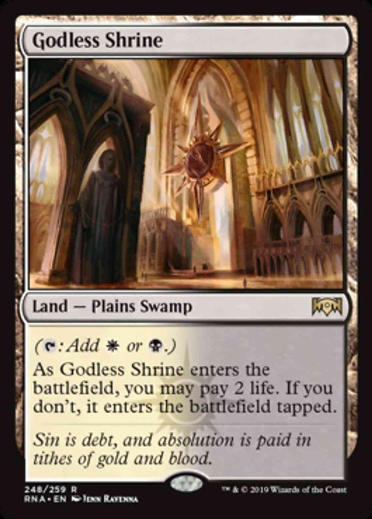 Godless Shrine magic card front