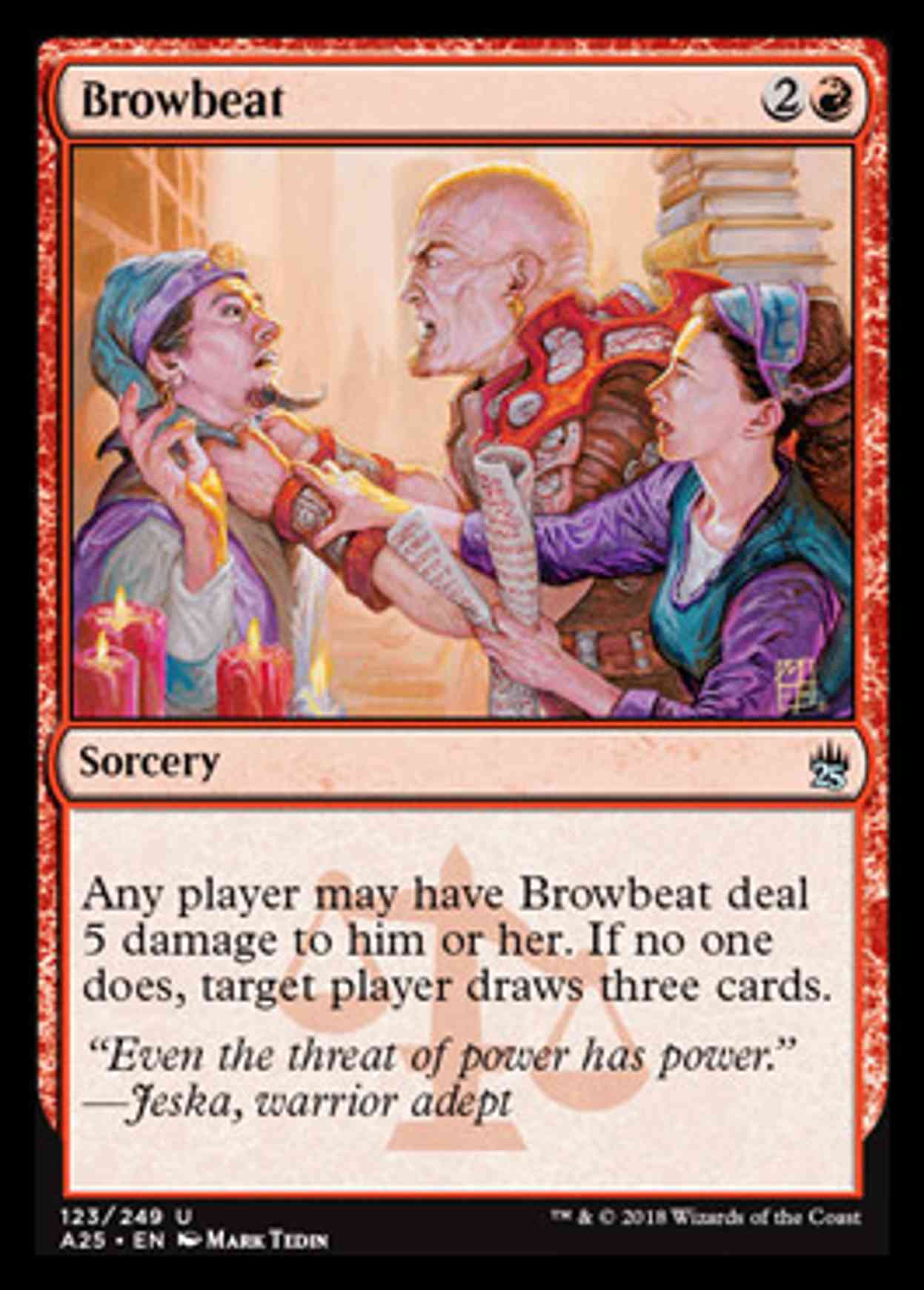 Browbeat magic card front