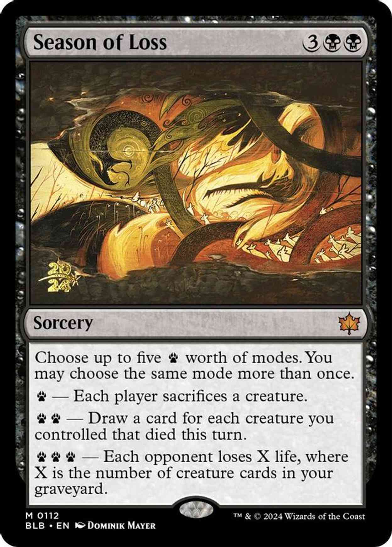 Season of Loss magic card front