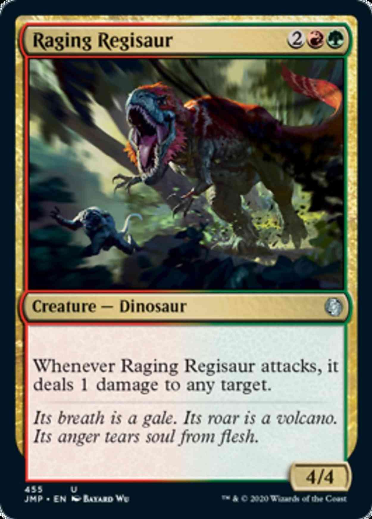 Raging Regisaur magic card front
