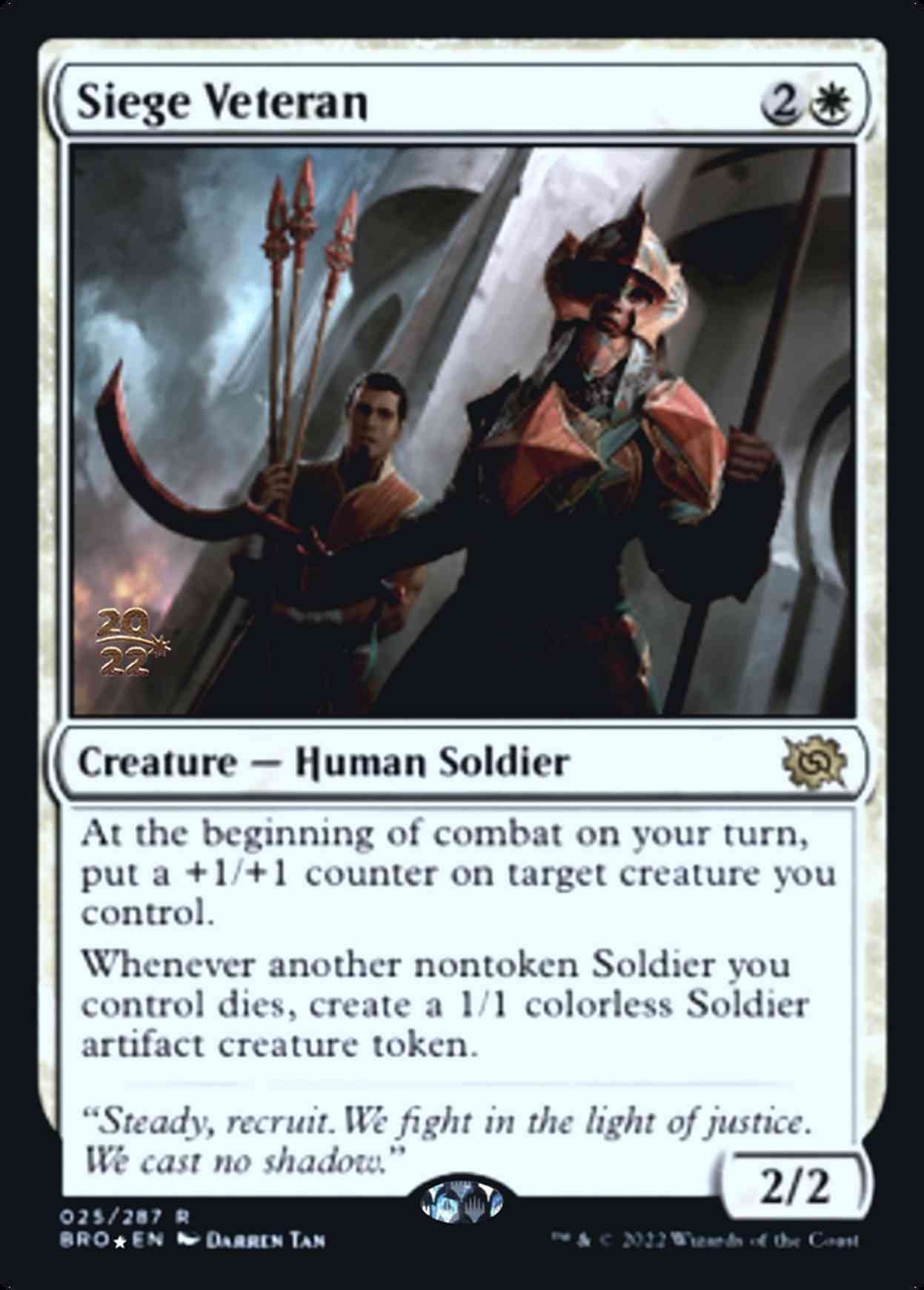 Siege Veteran magic card front