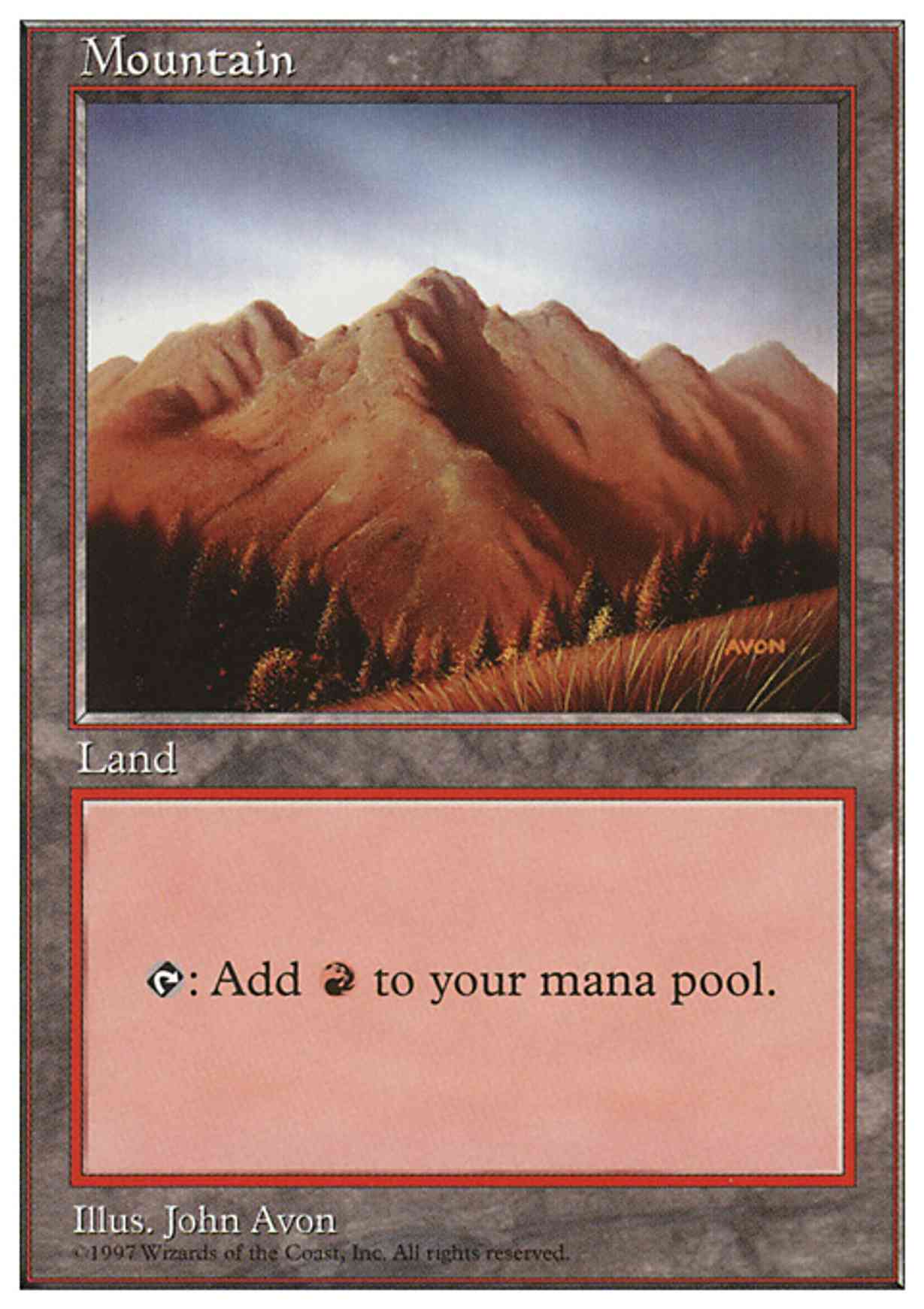 Mountain (444) magic card front