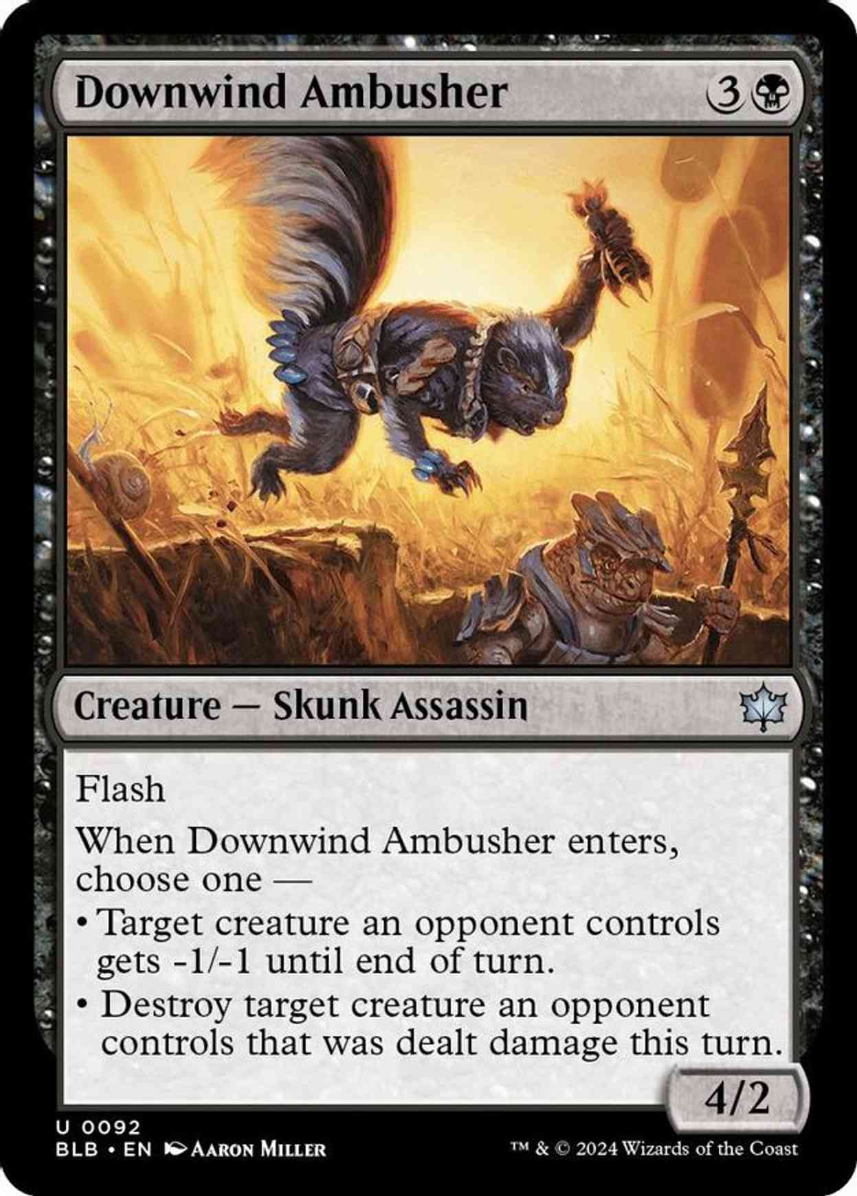 Downwind Ambusher magic card front