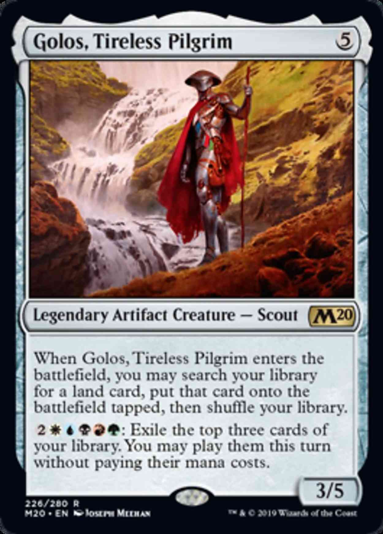 Golos, Tireless Pilgrim magic card front