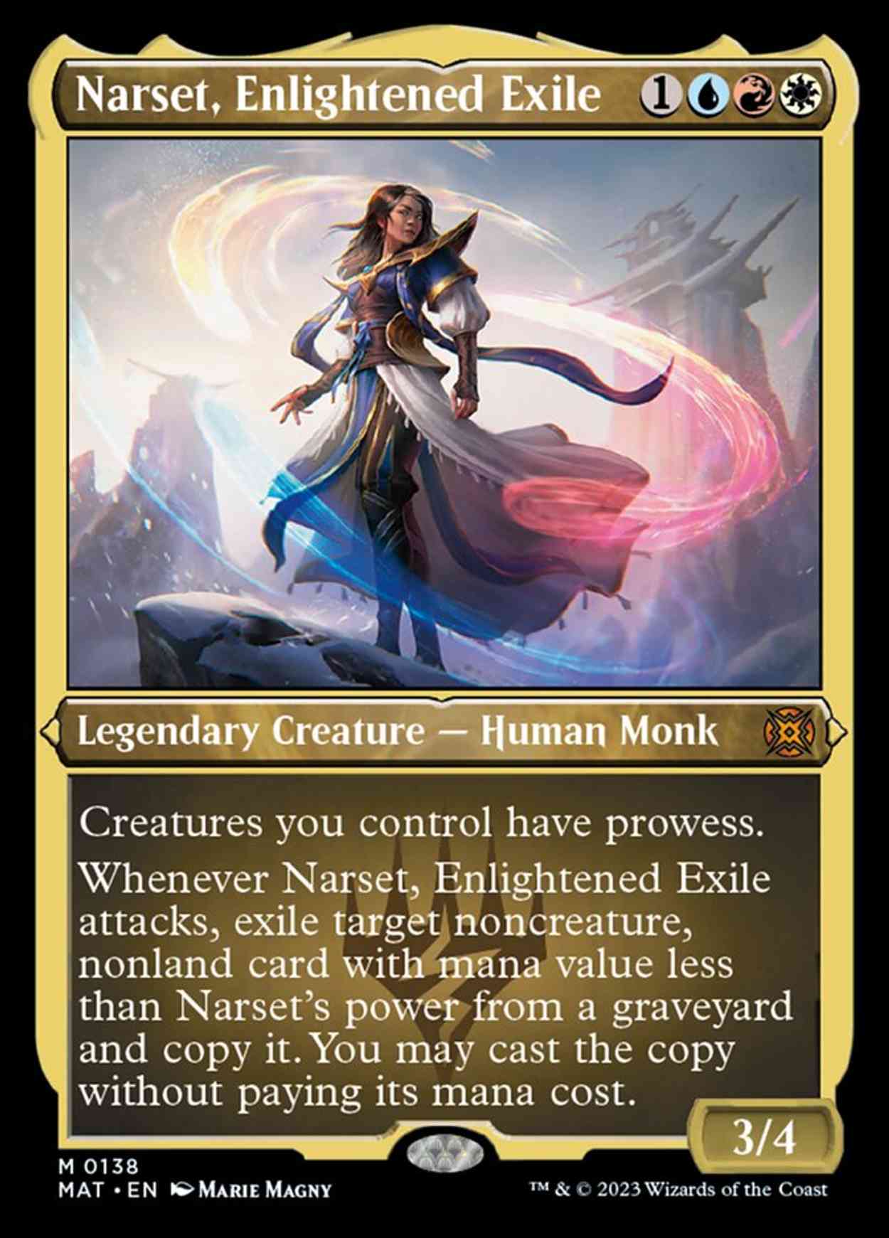 Narset, Enlightened Exile (Foil Etched) magic card front