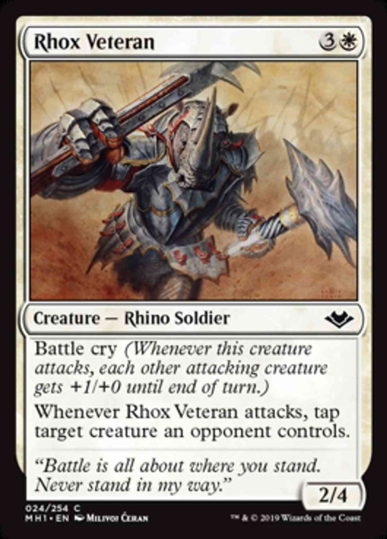 Rhox Veteran magic card front