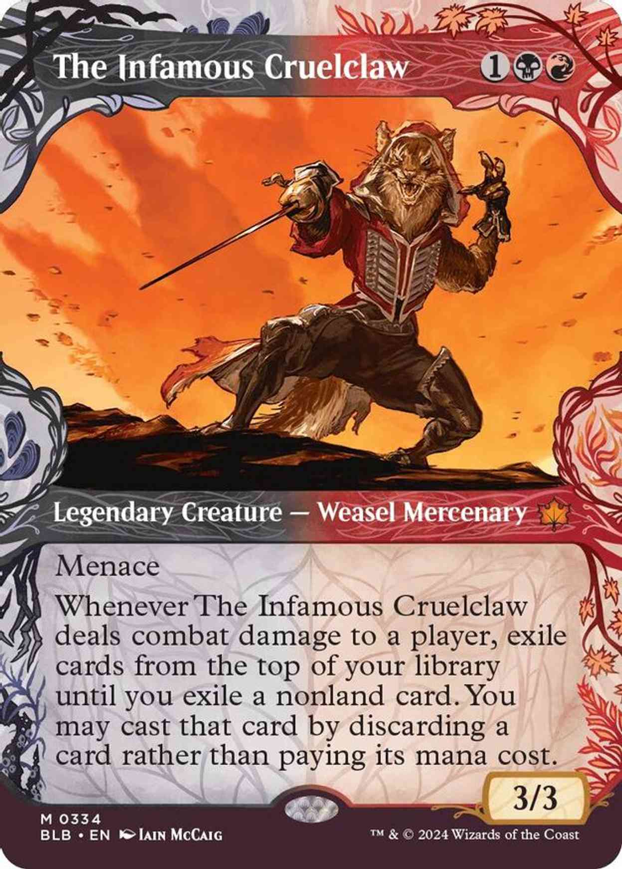 MTG Commander EDH Deck – The Infamous Cruelclaw – 100 Custom Cards – Bloomburrow