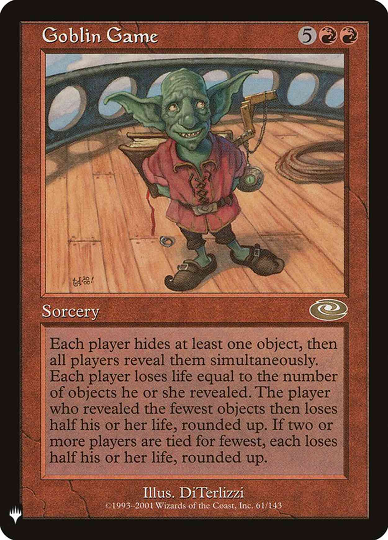 Goblin Game magic card front
