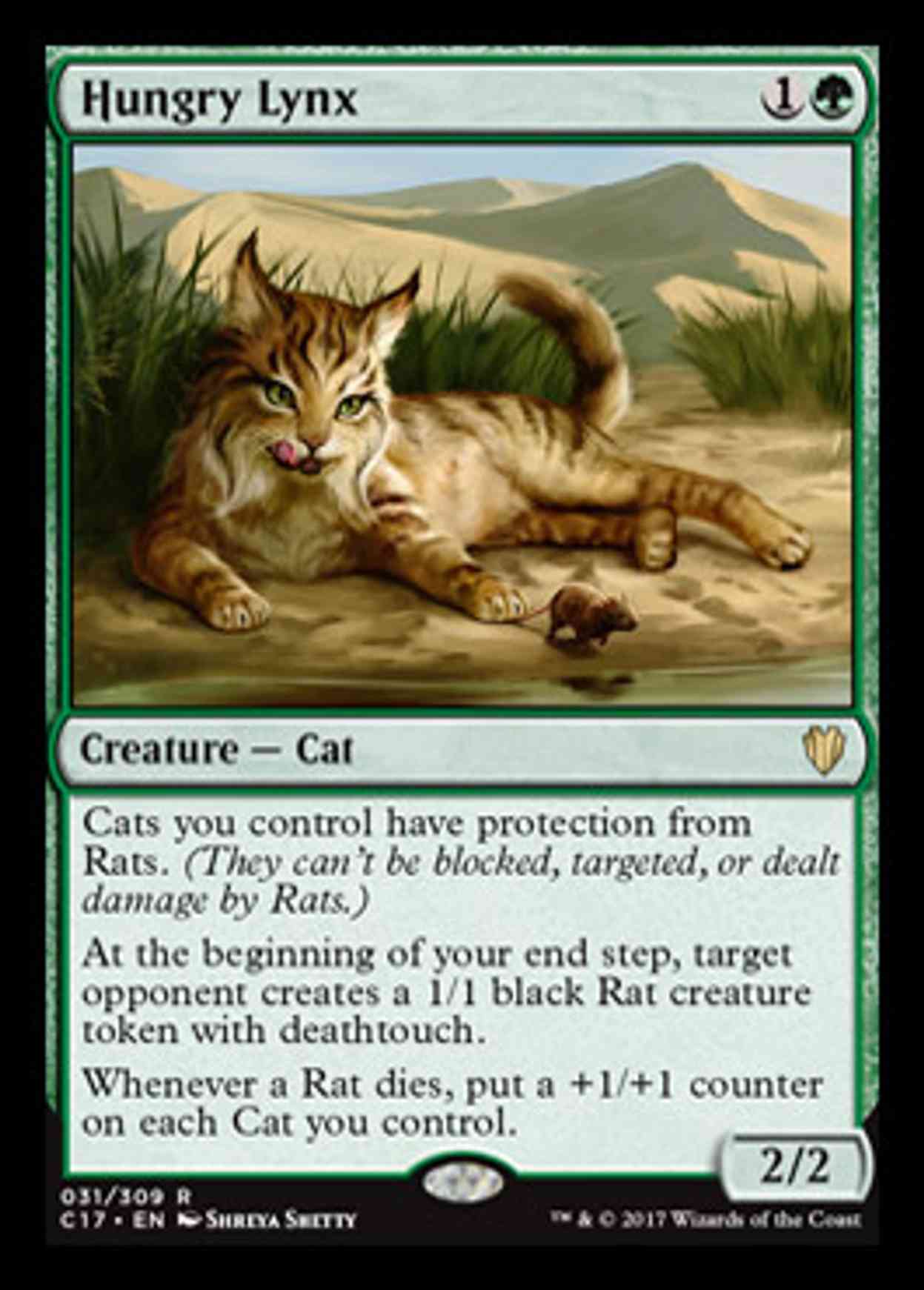 Hungry Lynx magic card front