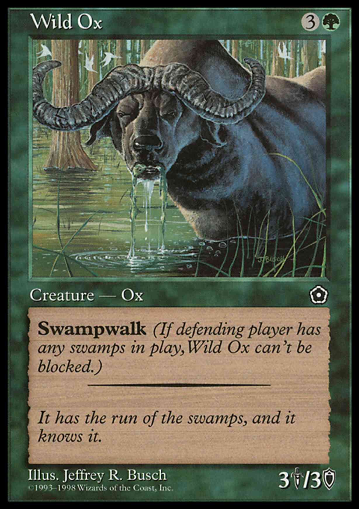 Wild Ox magic card front