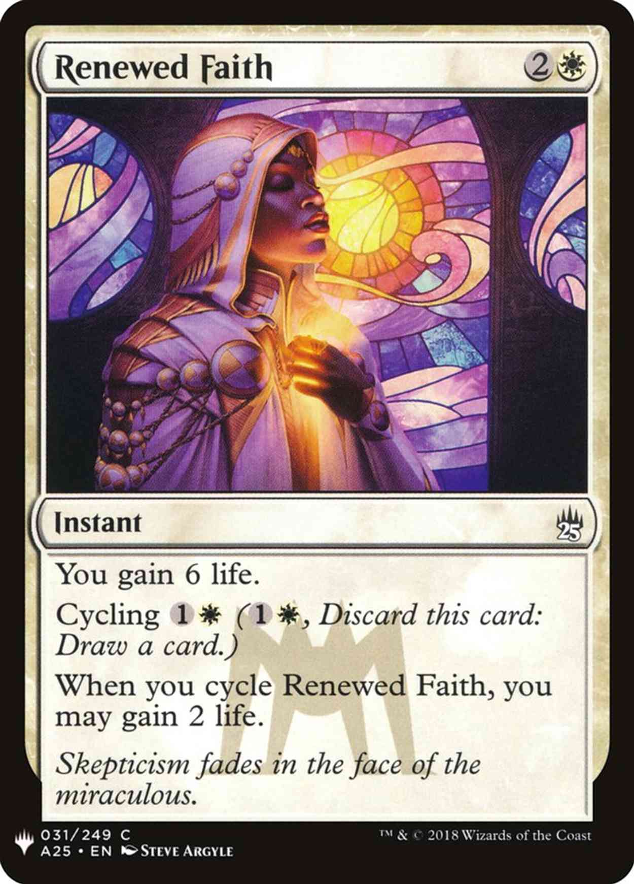 Renewed Faith magic card front
