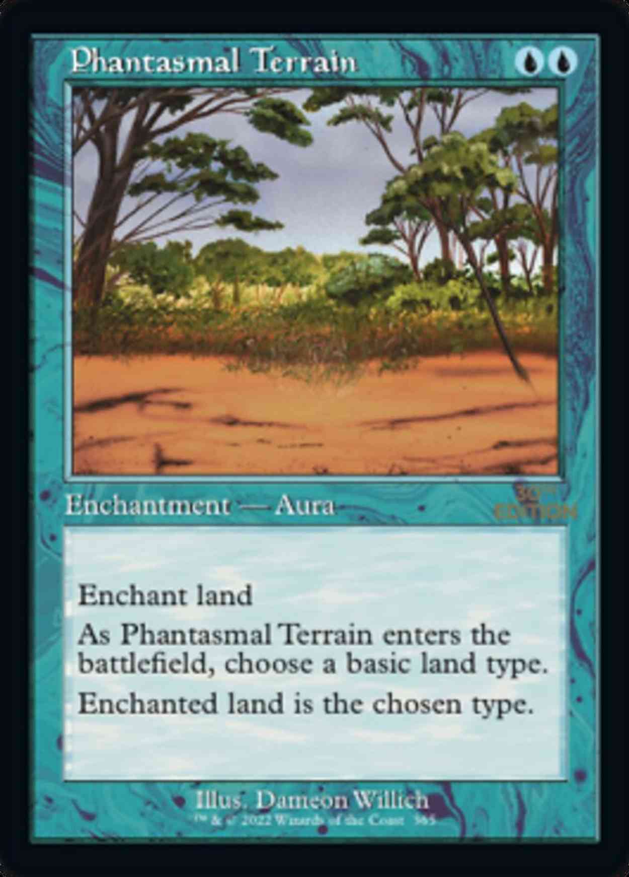 Phantasmal Terrain (Retro Frame) magic card front