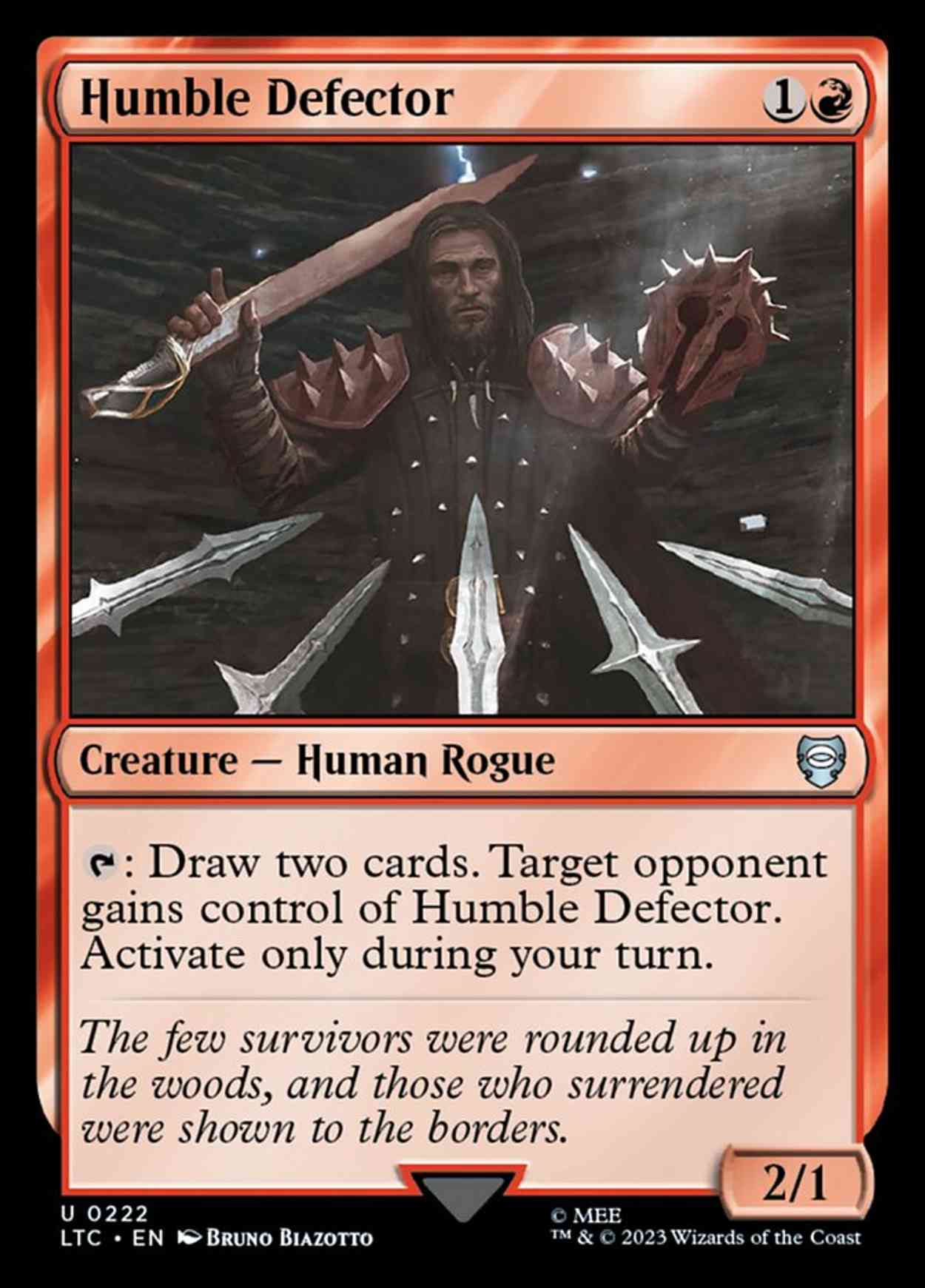 Humble Defector magic card front