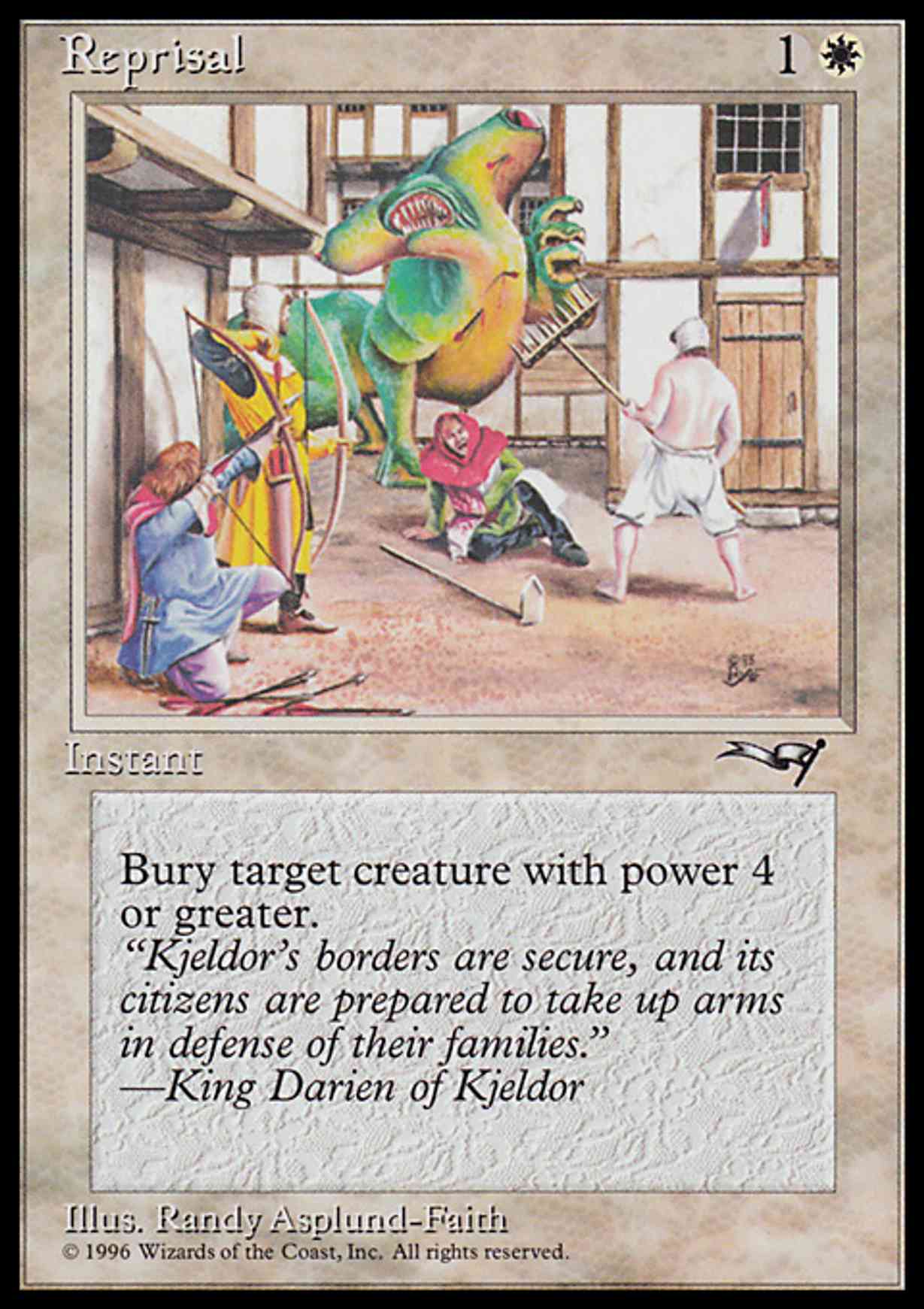 Reprisal (Green Monster) magic card front